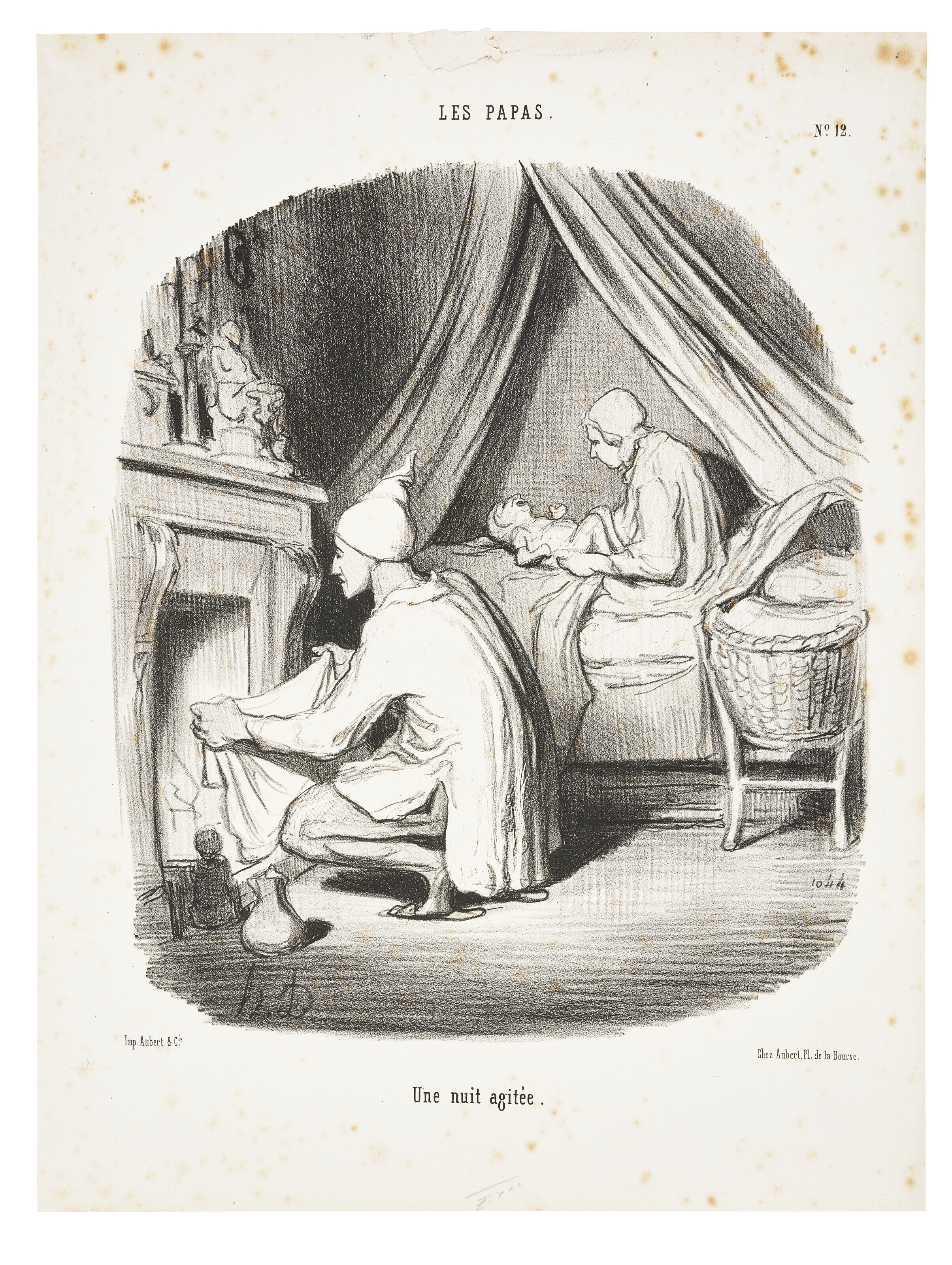 Honoré Daumier — Папы римского . Планы для Чаривари. Париж : Обер-энд-Си, 1846-1848.