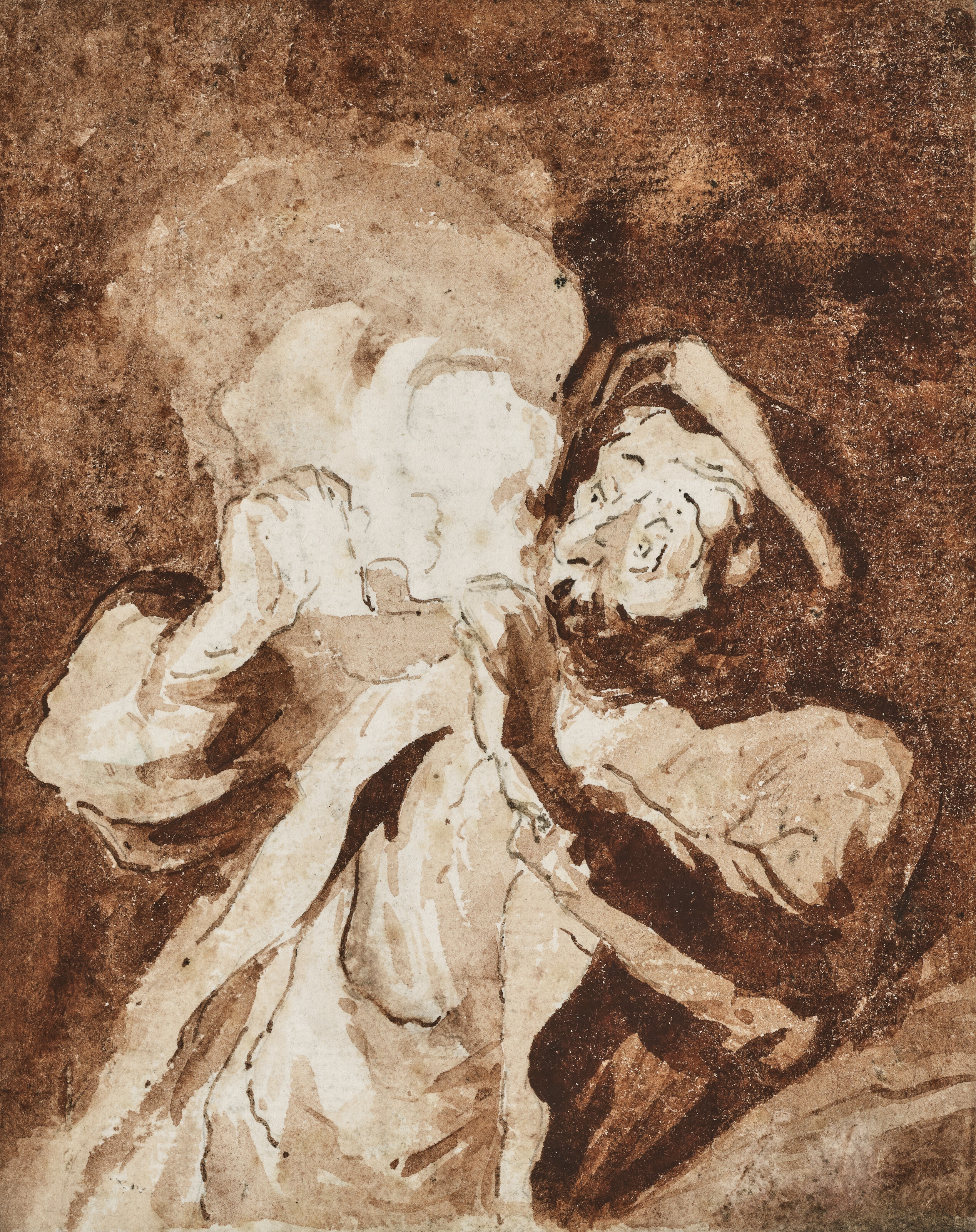 Honoré Daumier — Ароматическая трубка allumant sa