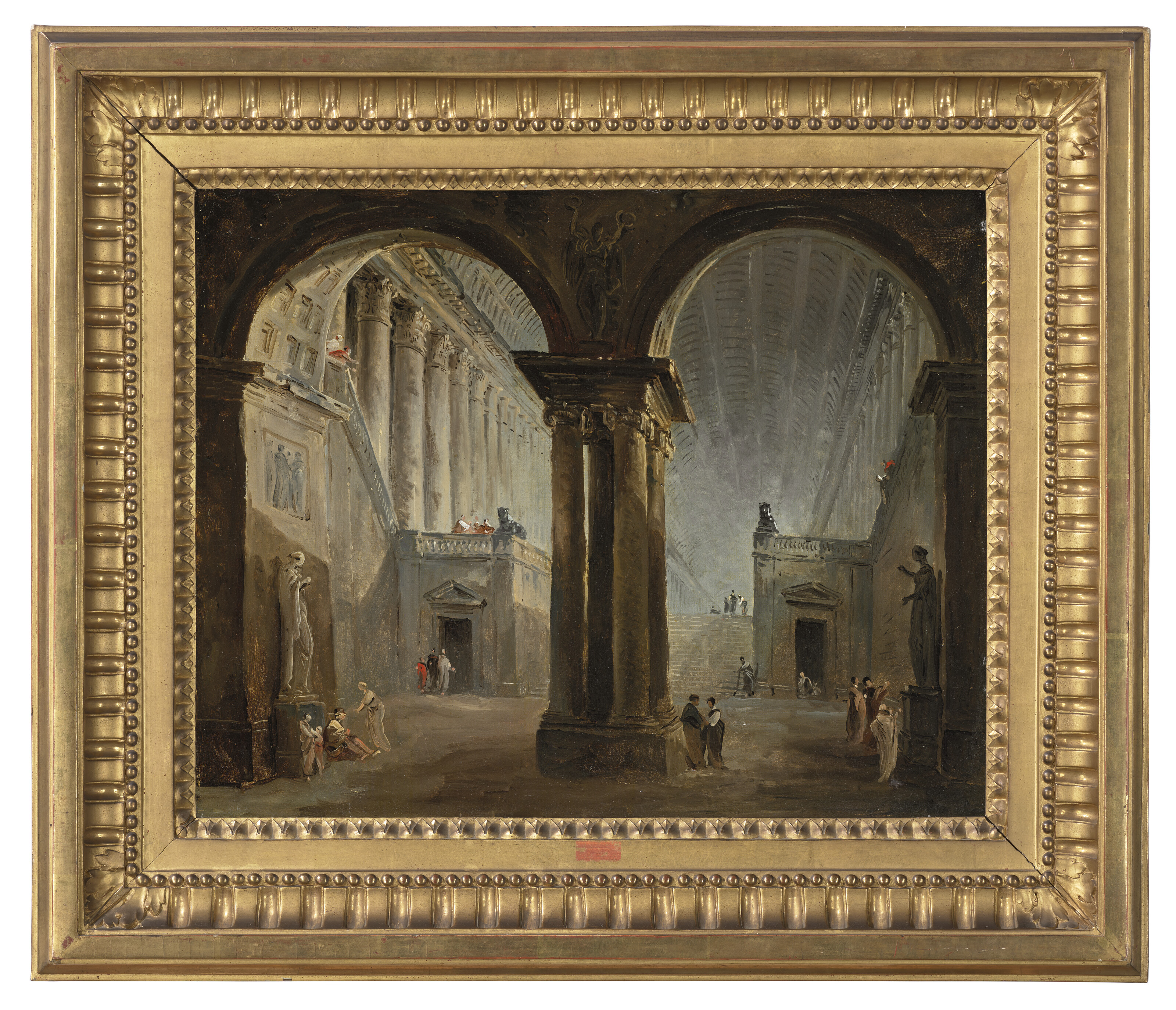 Hubert Robert — Персонажи из одной антикварной галереи, изображение 2