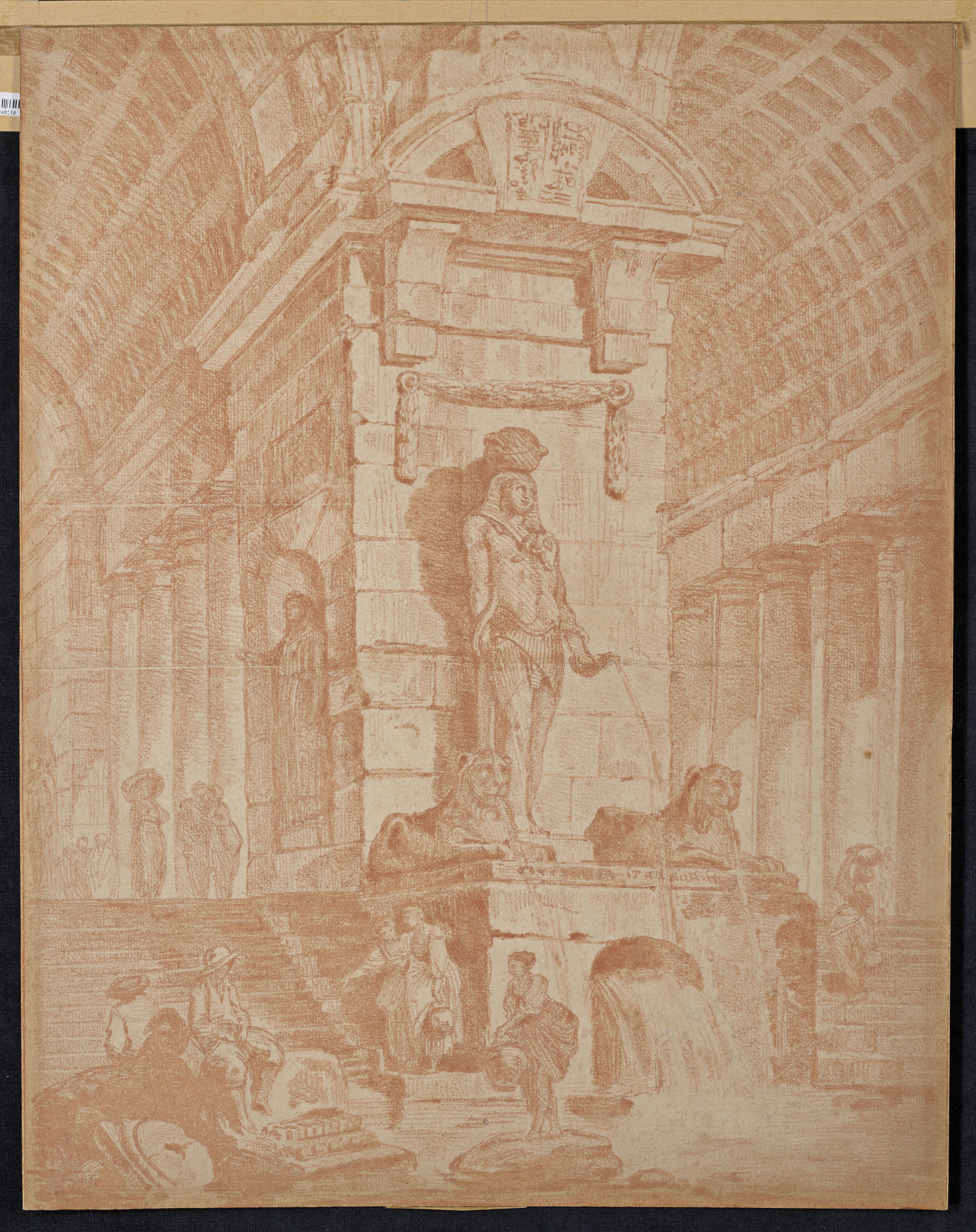 Hubert Robert — Человек, который тратит деньги на лаванду а-ля Фонтейн, изображение 2