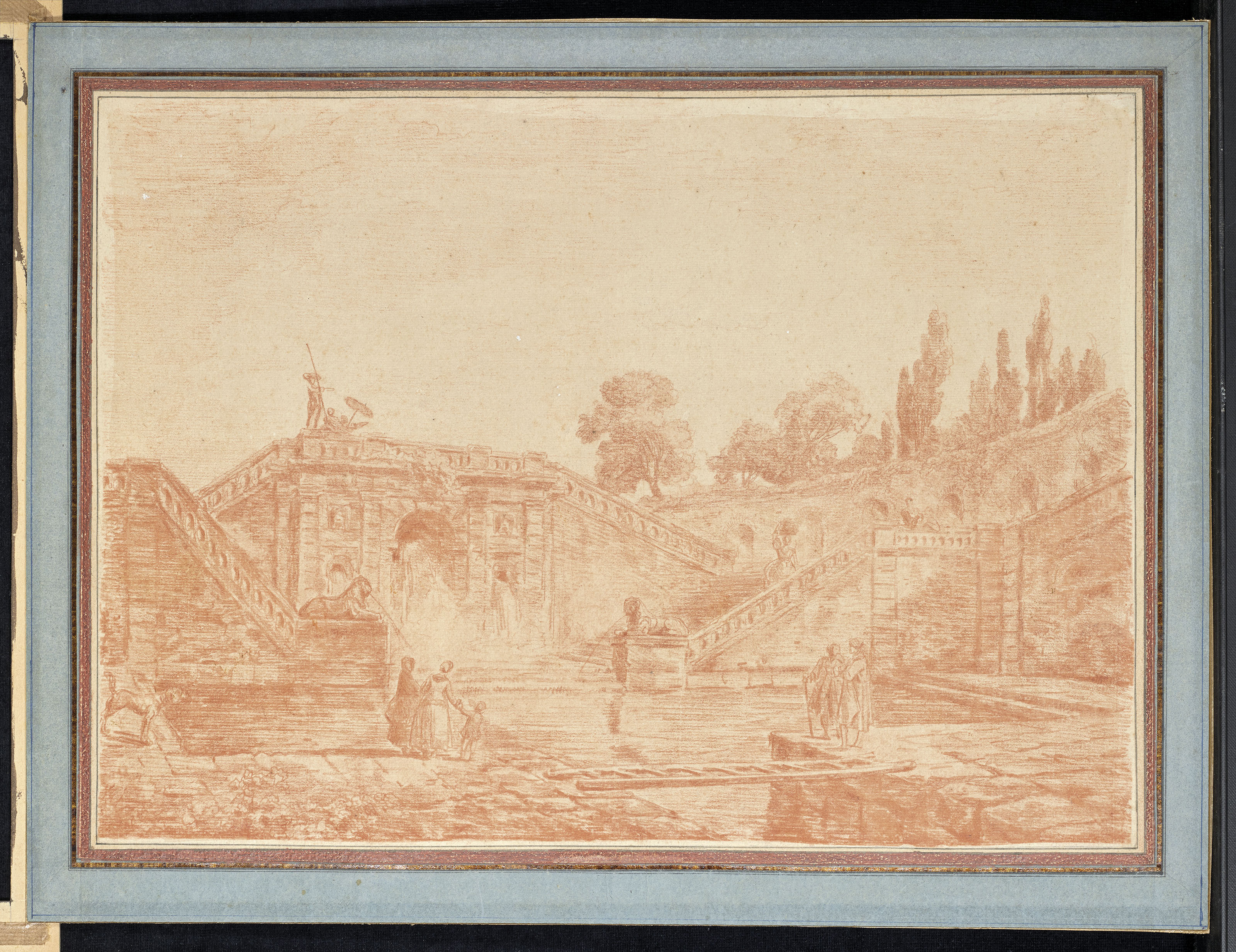 Hubert Robert — Человек, который тратит деньги на лаванду а-ля Фонтейн, изображение 3