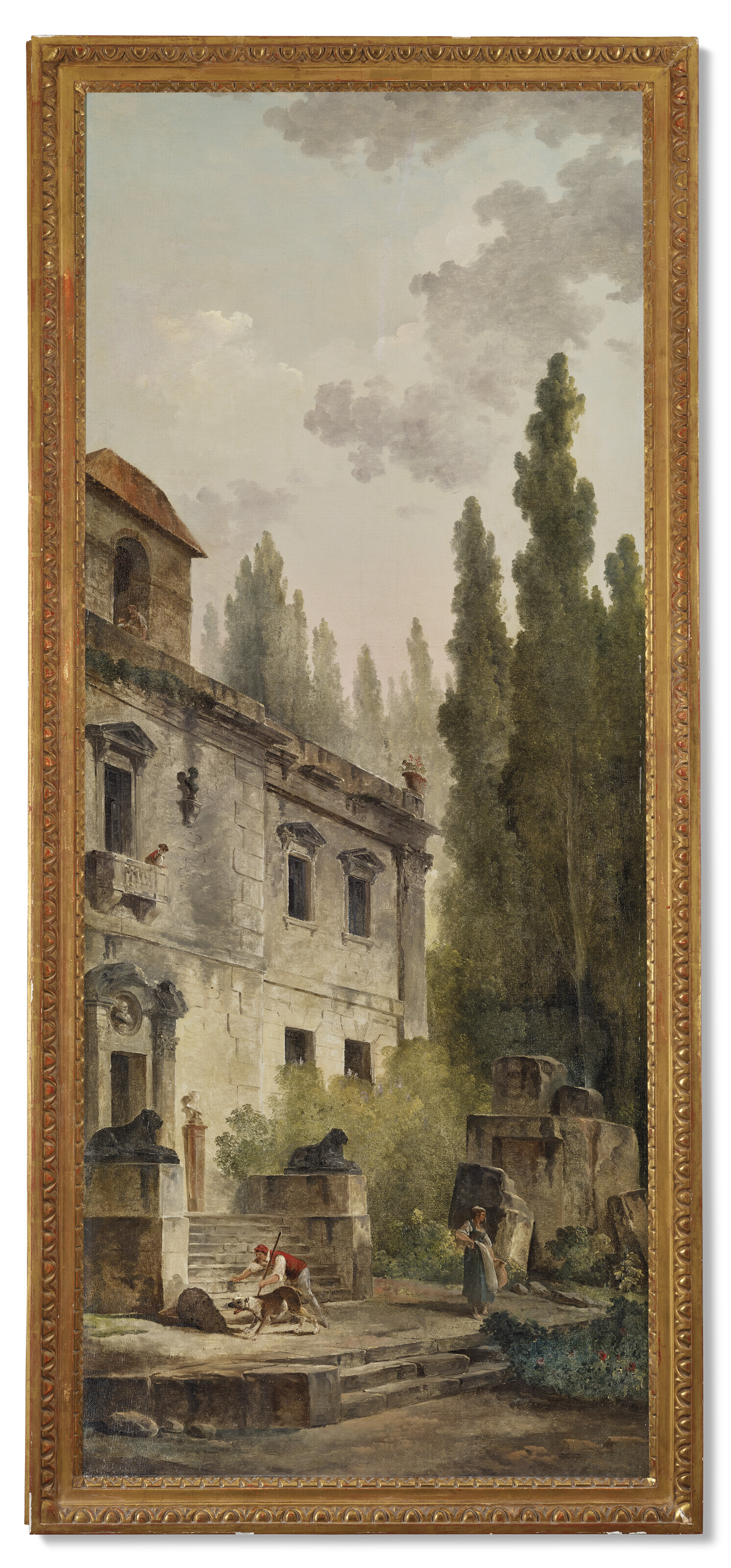 Hubert Robert — Дворец в Буском лесу ; Обелиск у фонтана, изображение 2