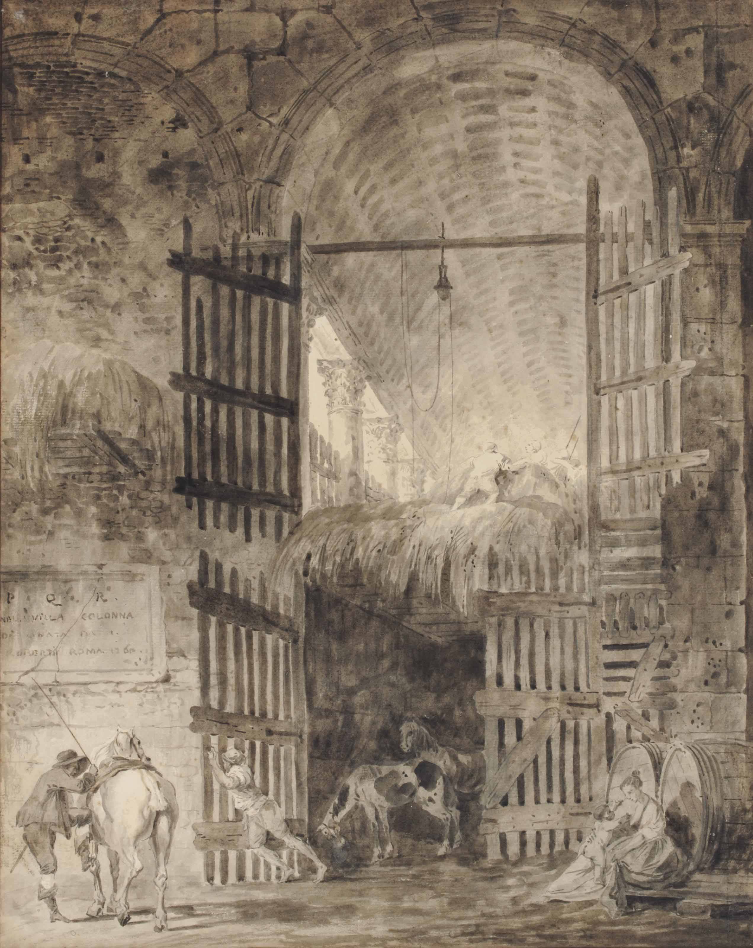 Hubert Robert — Сокровища виллы Джулия в Риме