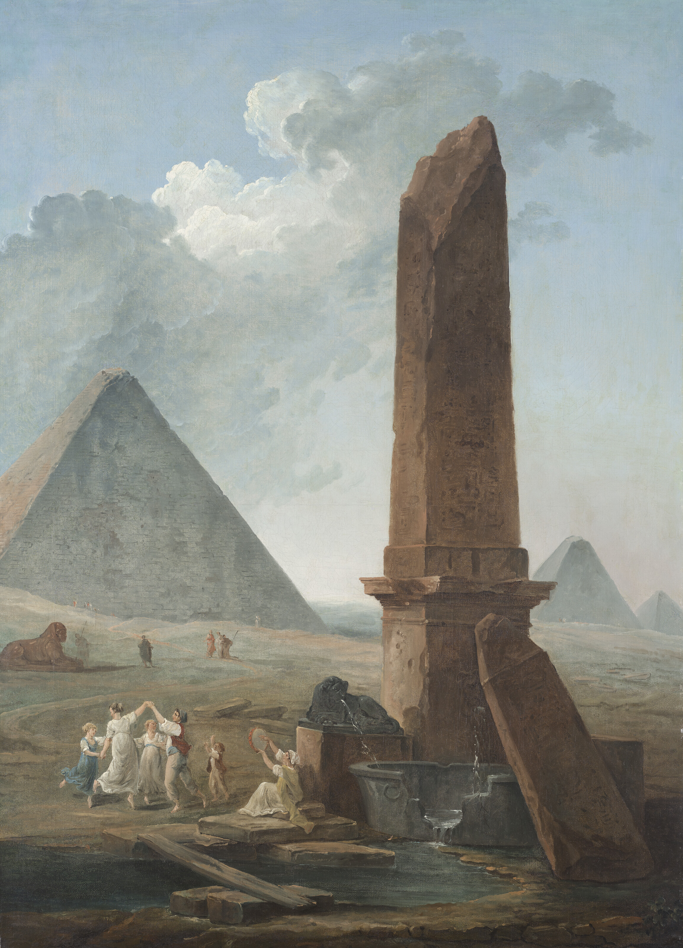 Hubert Robert — Фарандола среди египетских памятников