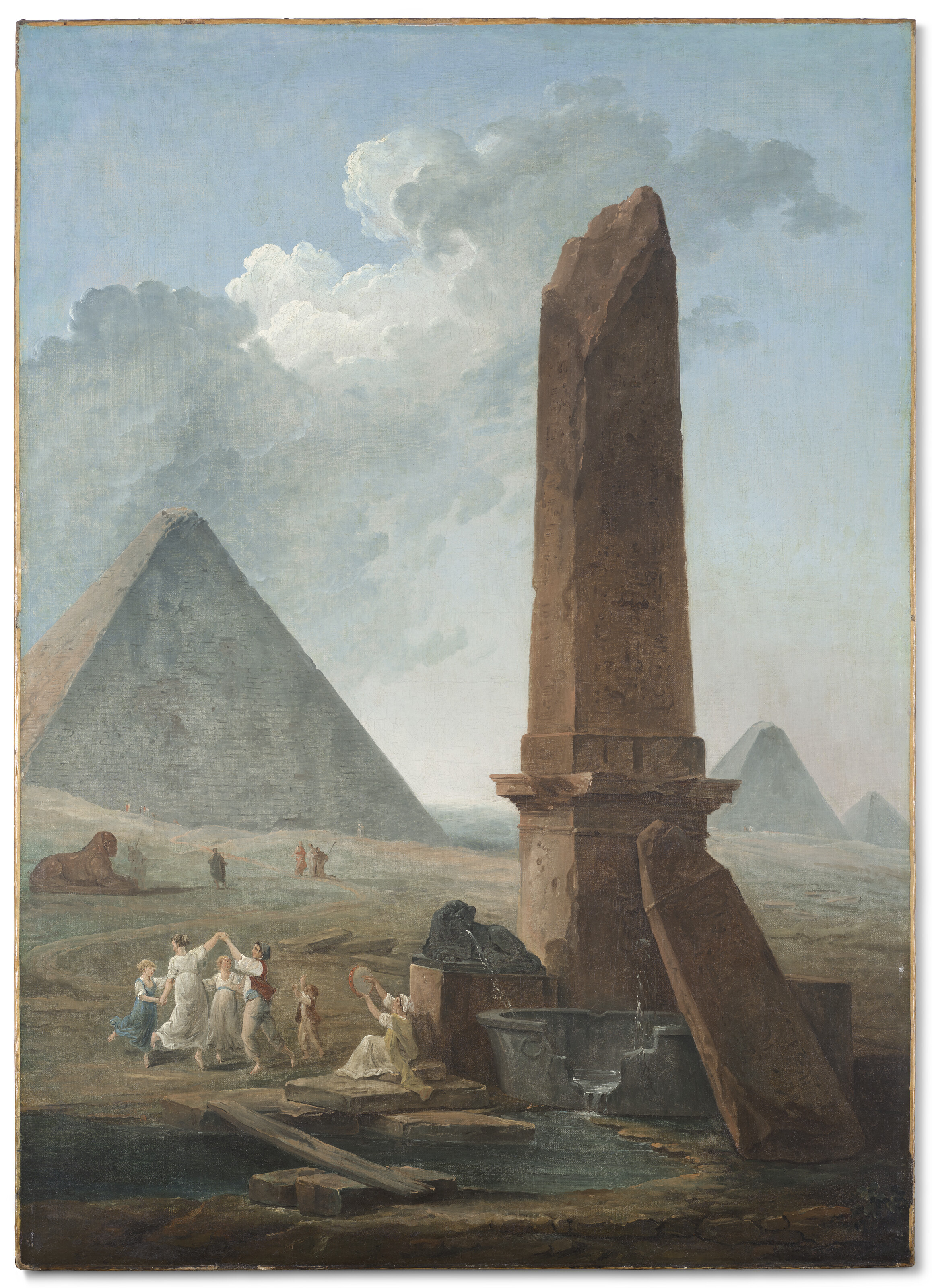 Hubert Robert — Фарандола среди египетских памятников, изображение 4