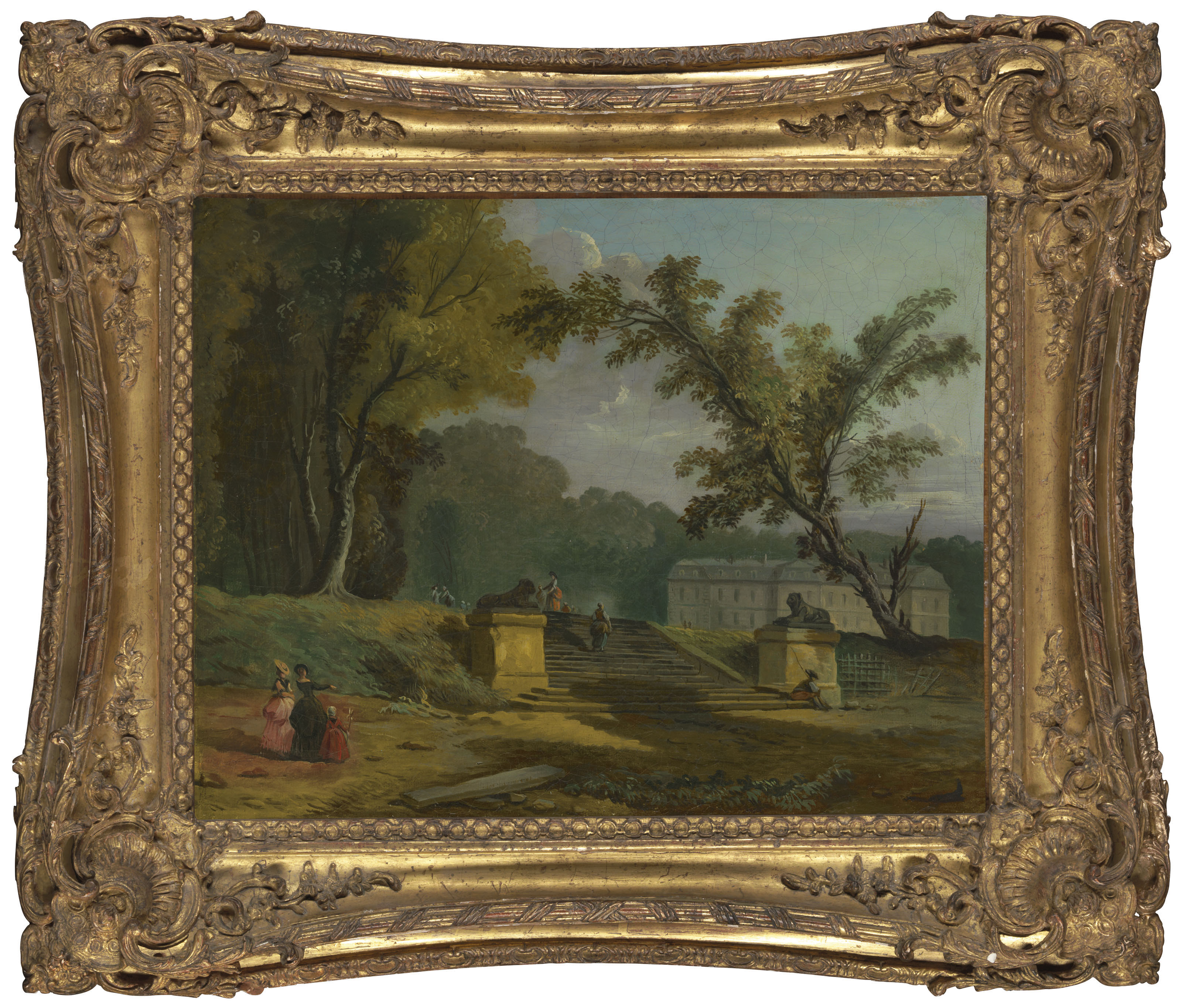 Hubert Robert — Сад замка, традиционно называемого Шато де Сен-Клу