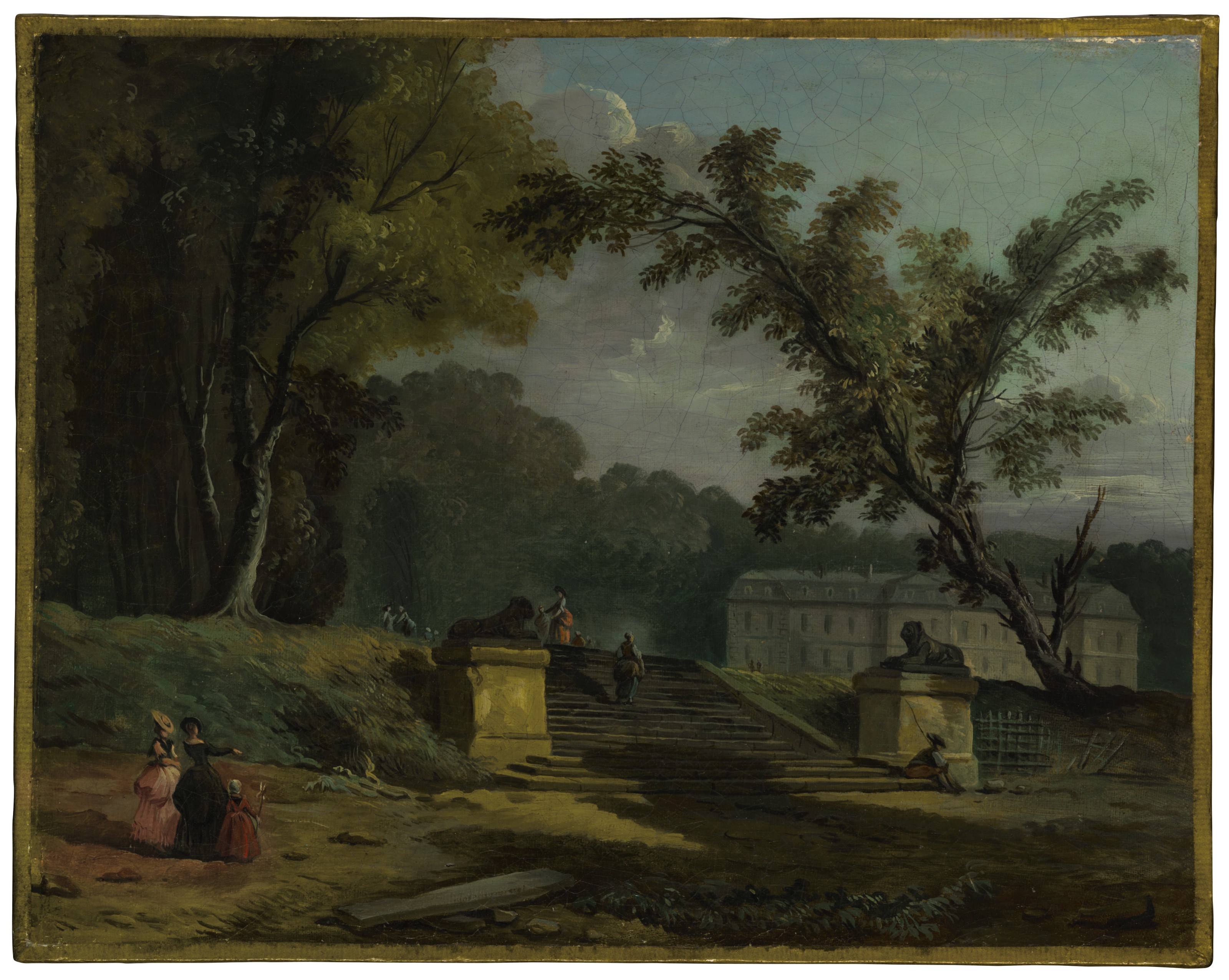 Hubert Robert — Сад замка, традиционно называемого Шато де Сен-Клу, изображение 2