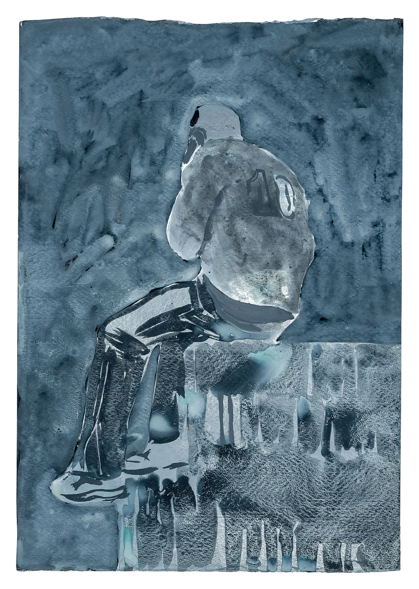 Hurvin Anderson — Сидящий Рисунок 2