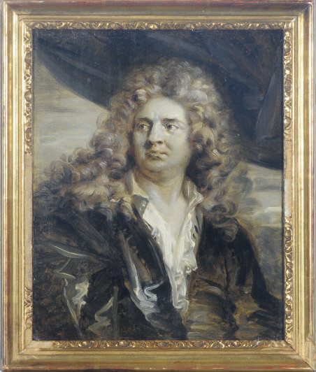 Hyacinthe Rigaud — Портрет джентльмена, которого традиционно называют скульптором Дежарденом в гризайле
