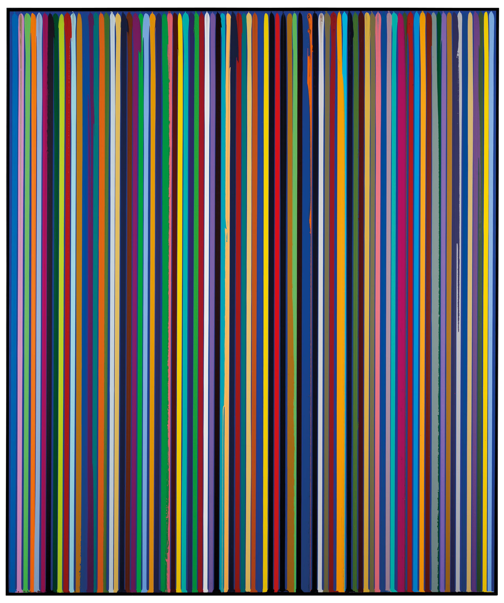 Ian Davenport — Рельефные линии: Темно-кобальтовый штрих, изображение 2