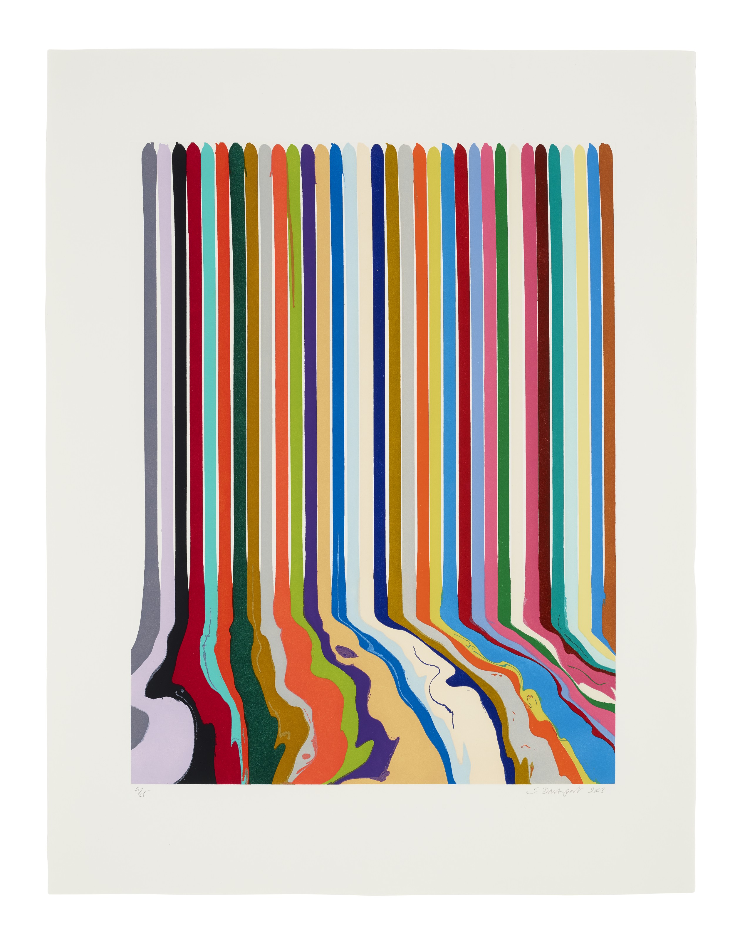 Ian Davenport — Выгравированные линии: Тридцать четыре, Тридцать Пять и Тридцать шесть, изображение 2