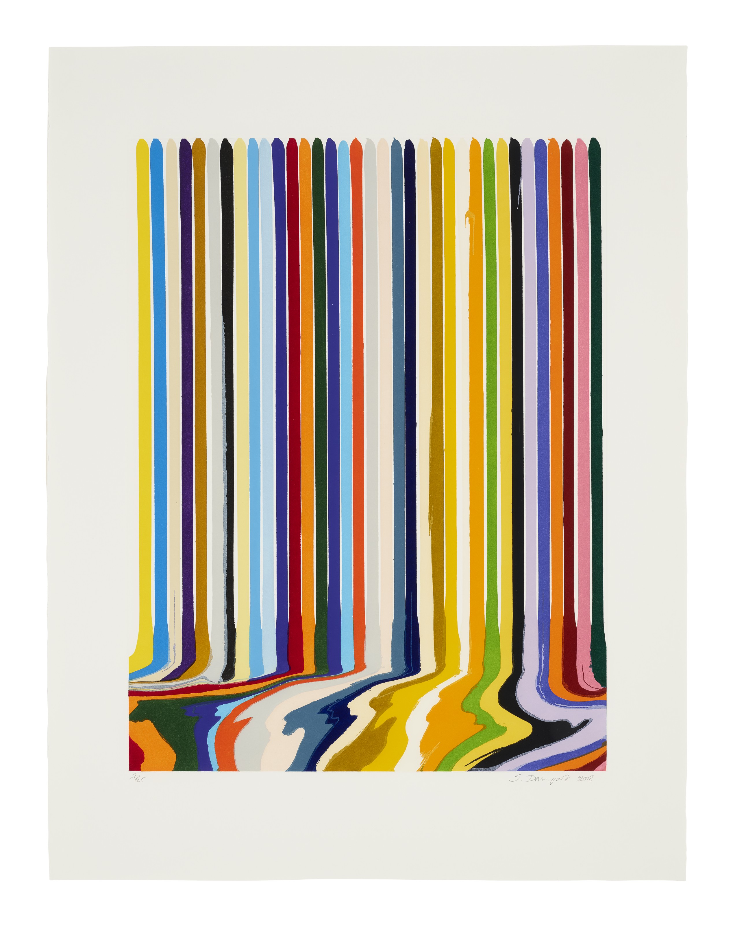 Ian Davenport — Выгравированные линии: Тридцать четыре, Тридцать Пять и Тридцать шесть, изображение 3