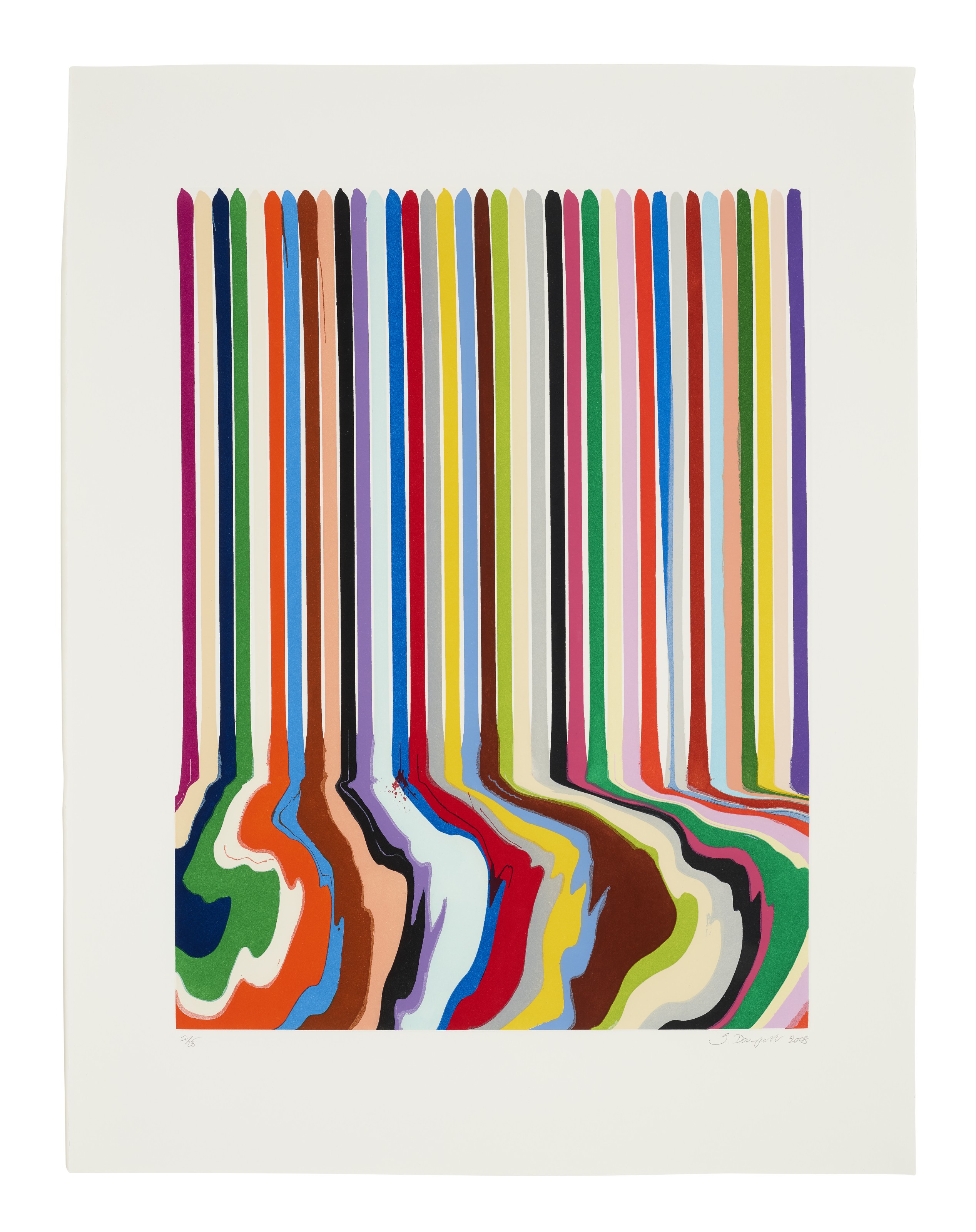 Ian Davenport — Выгравированные линии: Тридцать четыре, Тридцать Пять и Тридцать шесть, изображение 4