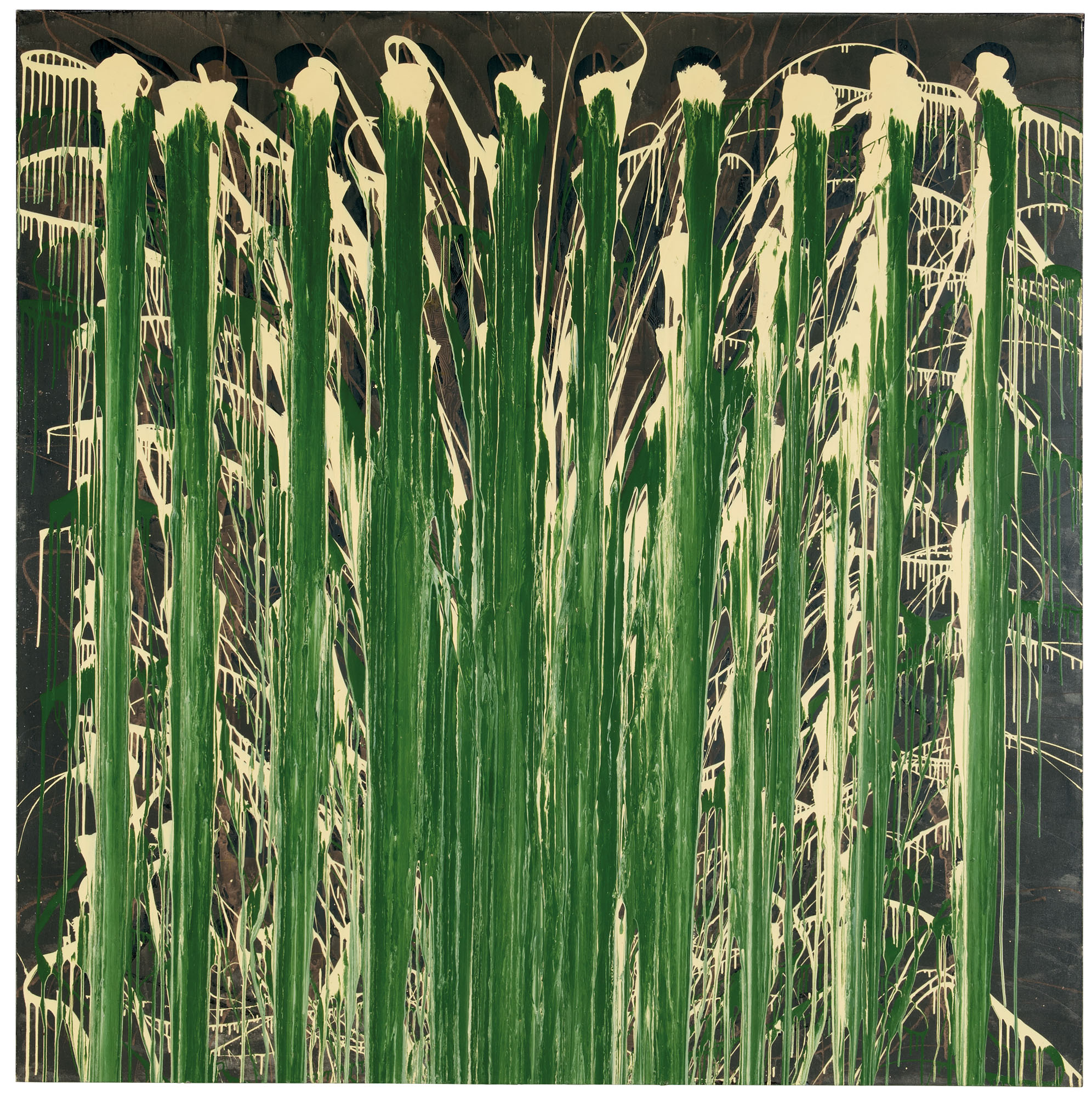 Ian Davenport — Без названия (Красный оксид III)