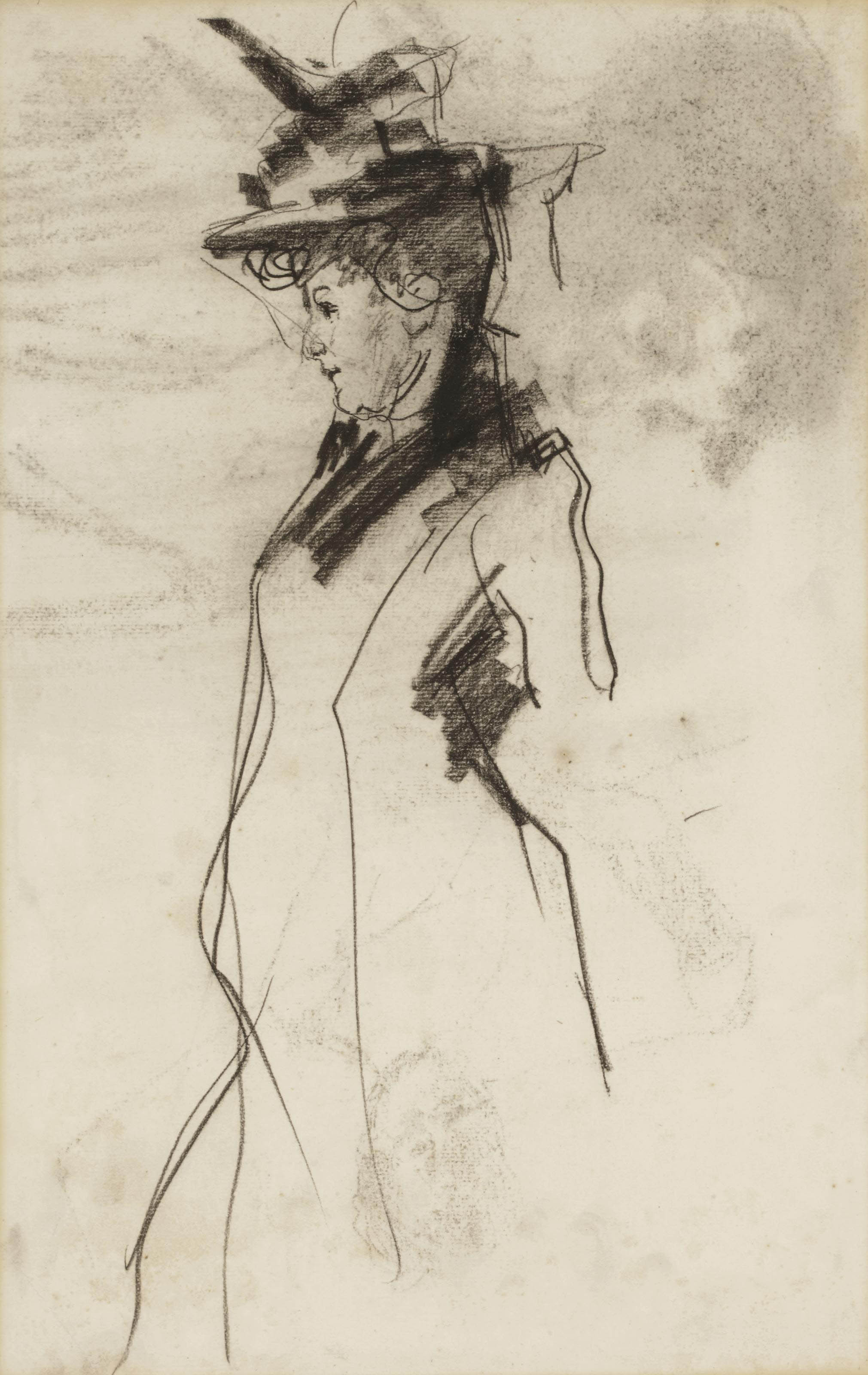 Isaac Israels — Элегантная женщина в шляпе (справа); Сидящая женщина (сзади)
