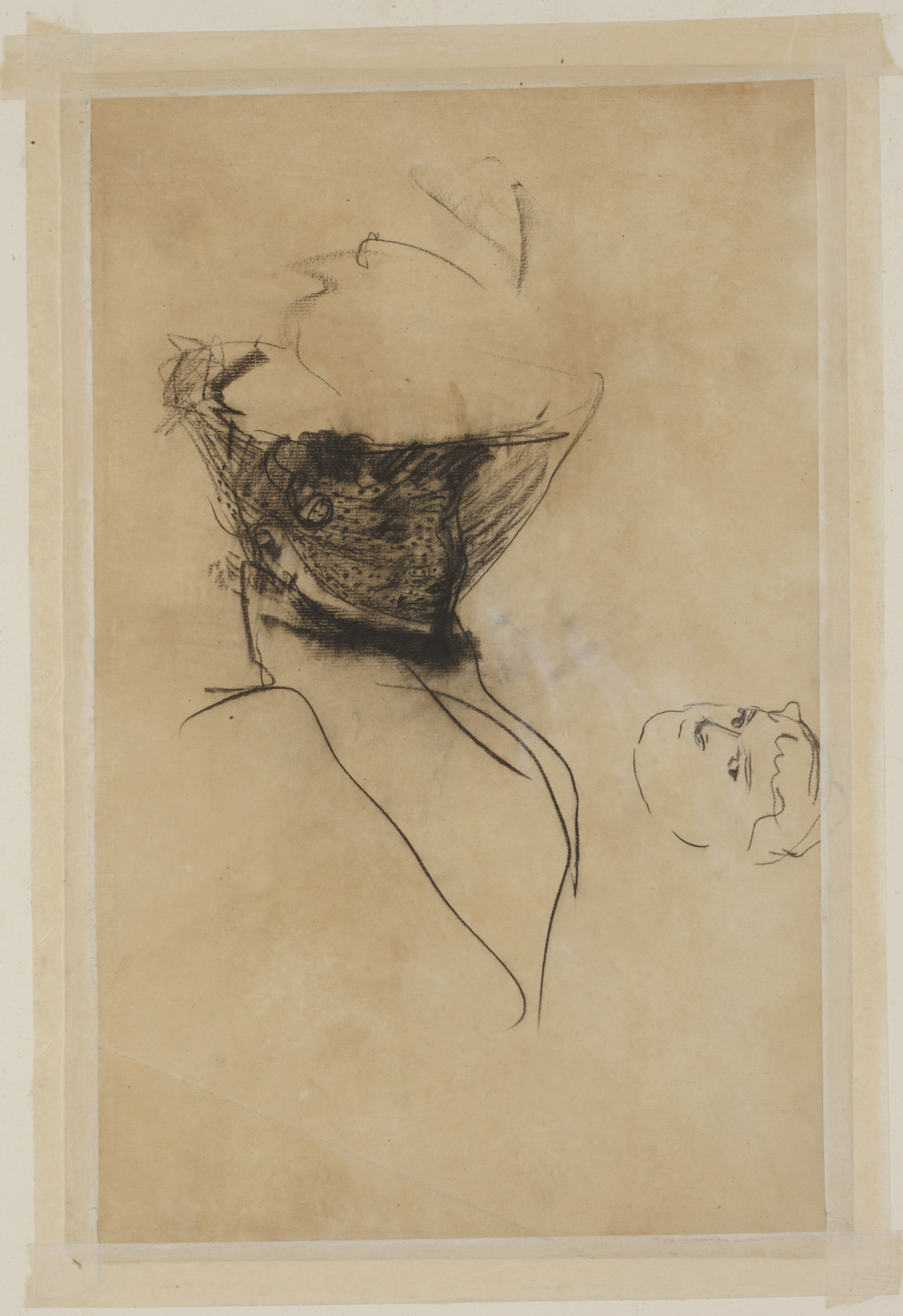 Isaac Israels — Две элегантные женщины на прогулке (слева направо); Изучение женской фигуры (справа налево), изображение 2