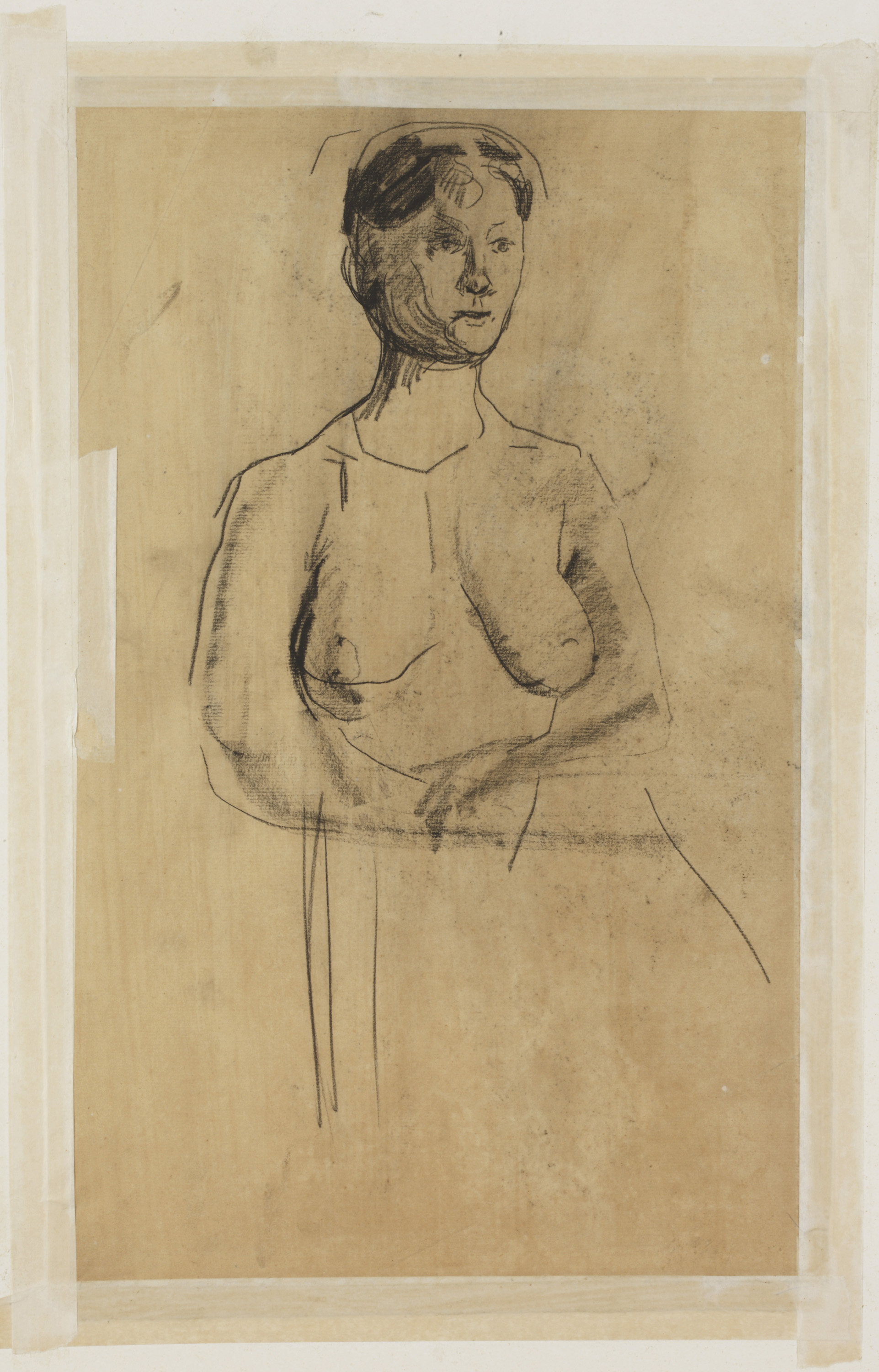 Isaac Israels — Элегантная женщина в шляпе (спереди); Элегантная женщина в шляпе с вуалью (сзади), изображение 2