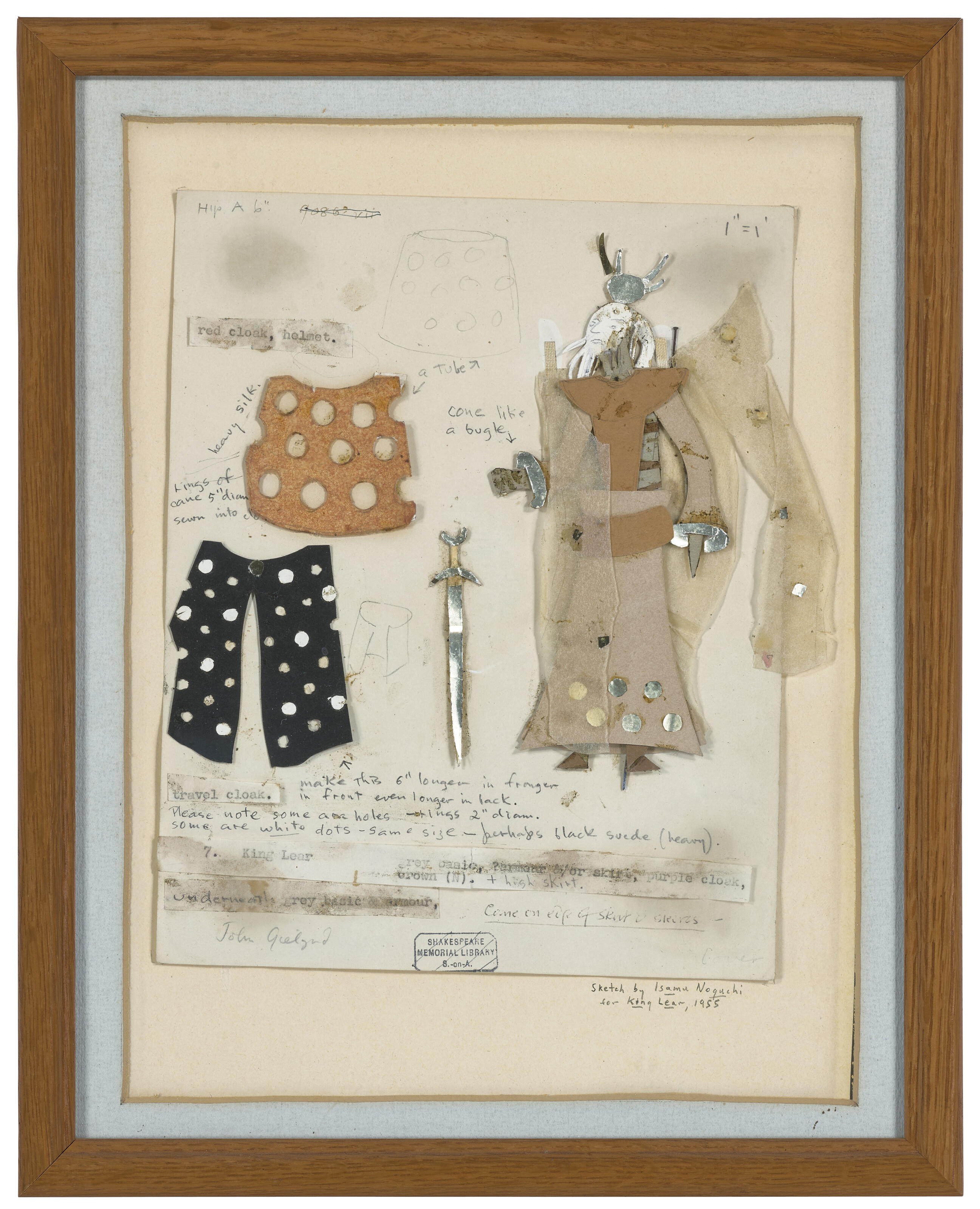 Isamu Noguchi — Без названия, художник по костюмам к фильму "Король Лир", реж. Джордж Дивайн, изображение 2
