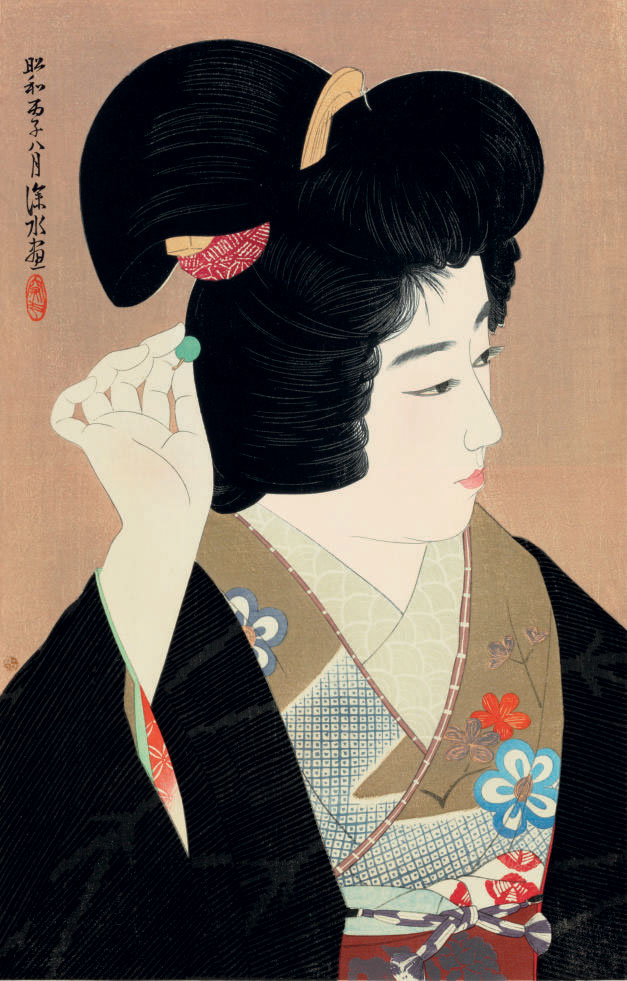 Ito Shinsui — Хитоми ("Зрачок глаза") из сериала "Гендай биджинсу дай нишу" ("Вторая серия современных красавиц"), 1936.8