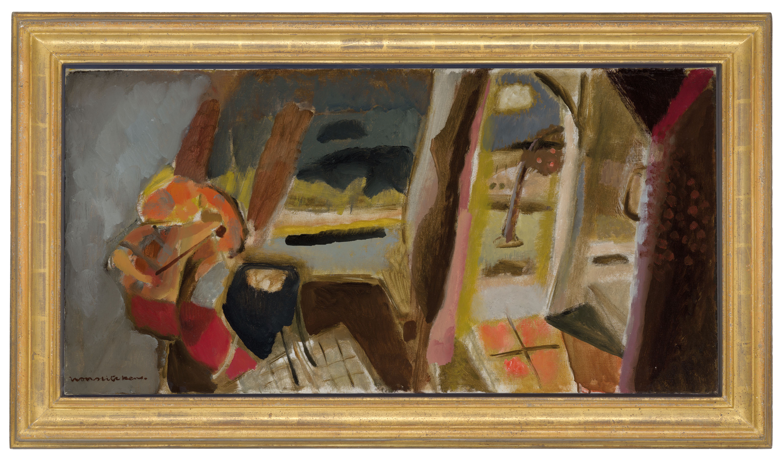 Ivon Hitchens — Интерьер коттеджа, Вечерний, изображение 2