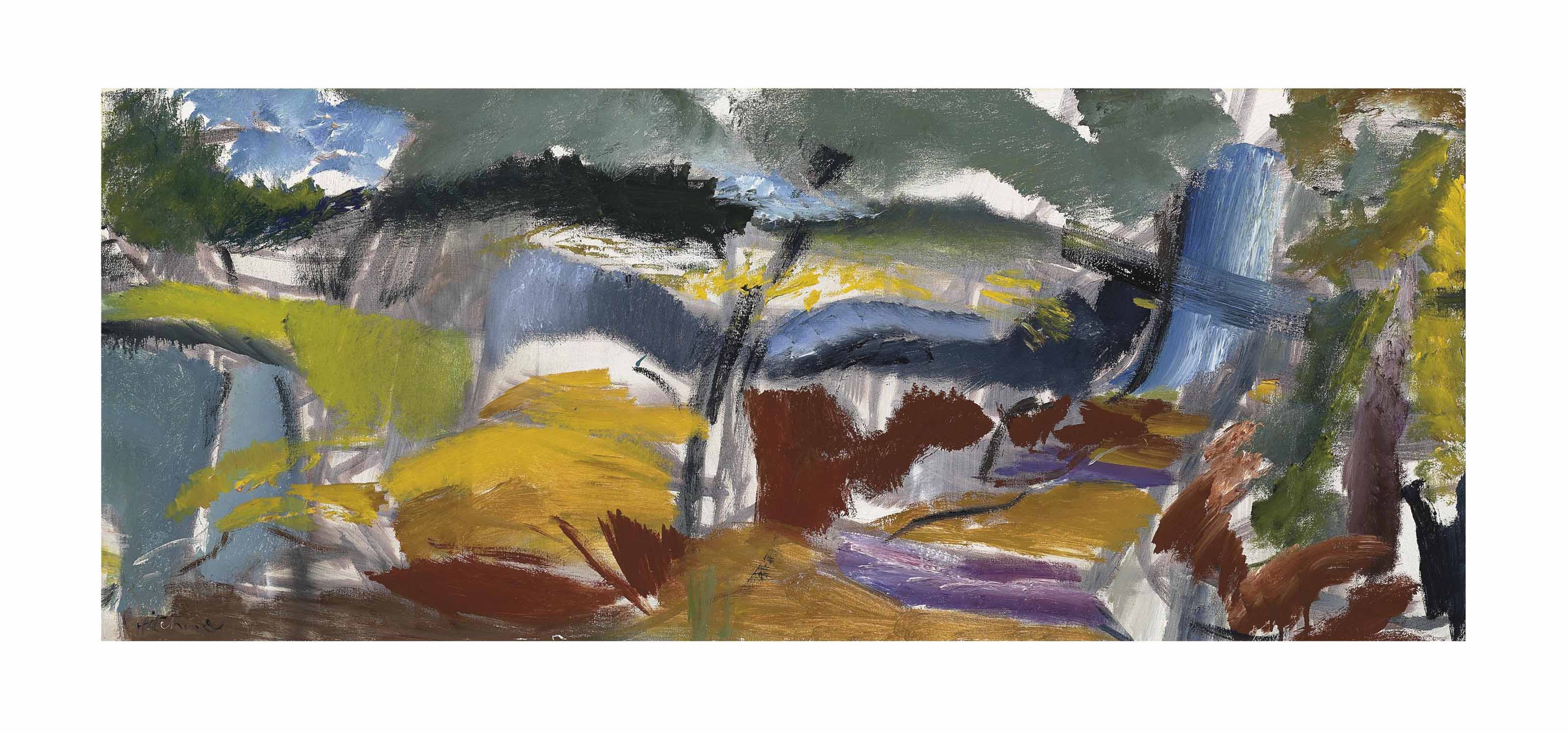 Ivon Hitchens — Туманная лиственничная роща, осень