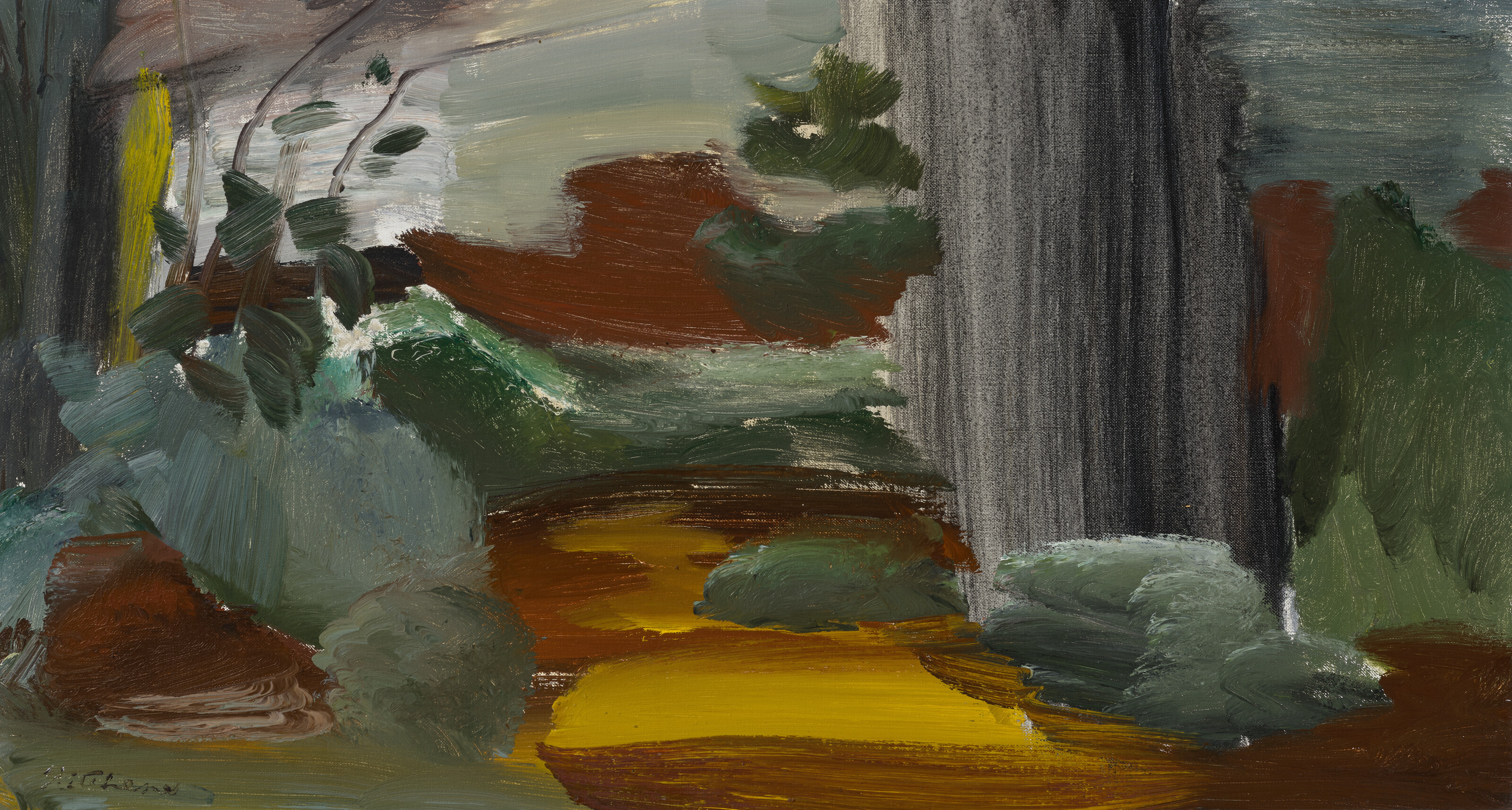 Ivon Hitchens — Тихий лес, изображение 1