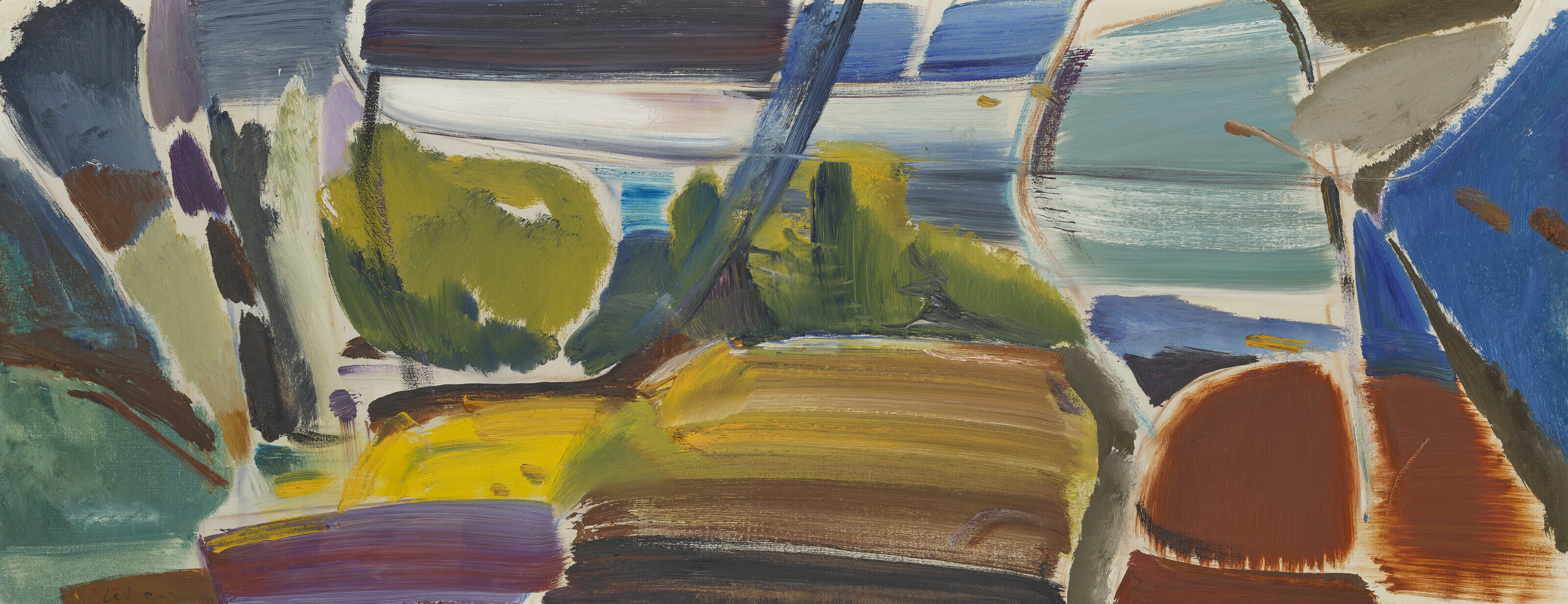 Ivon Hitchens — Ландшафт, просторы лесов и холмов, изображение 2
