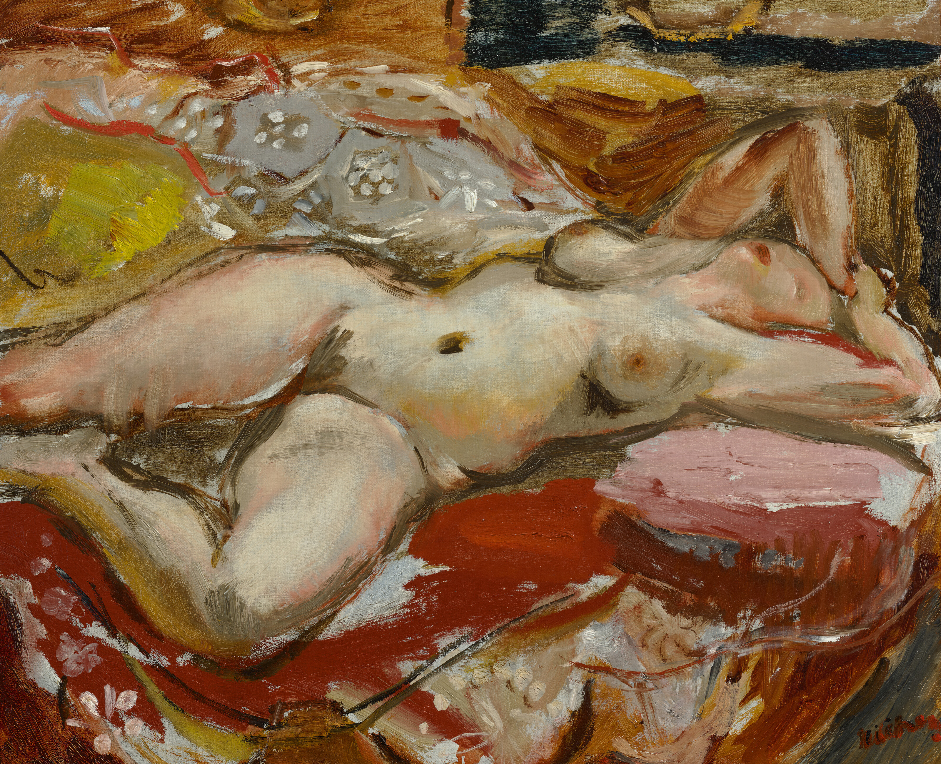 Ivon Hitchens — Апрельская Обнаженная № 4
