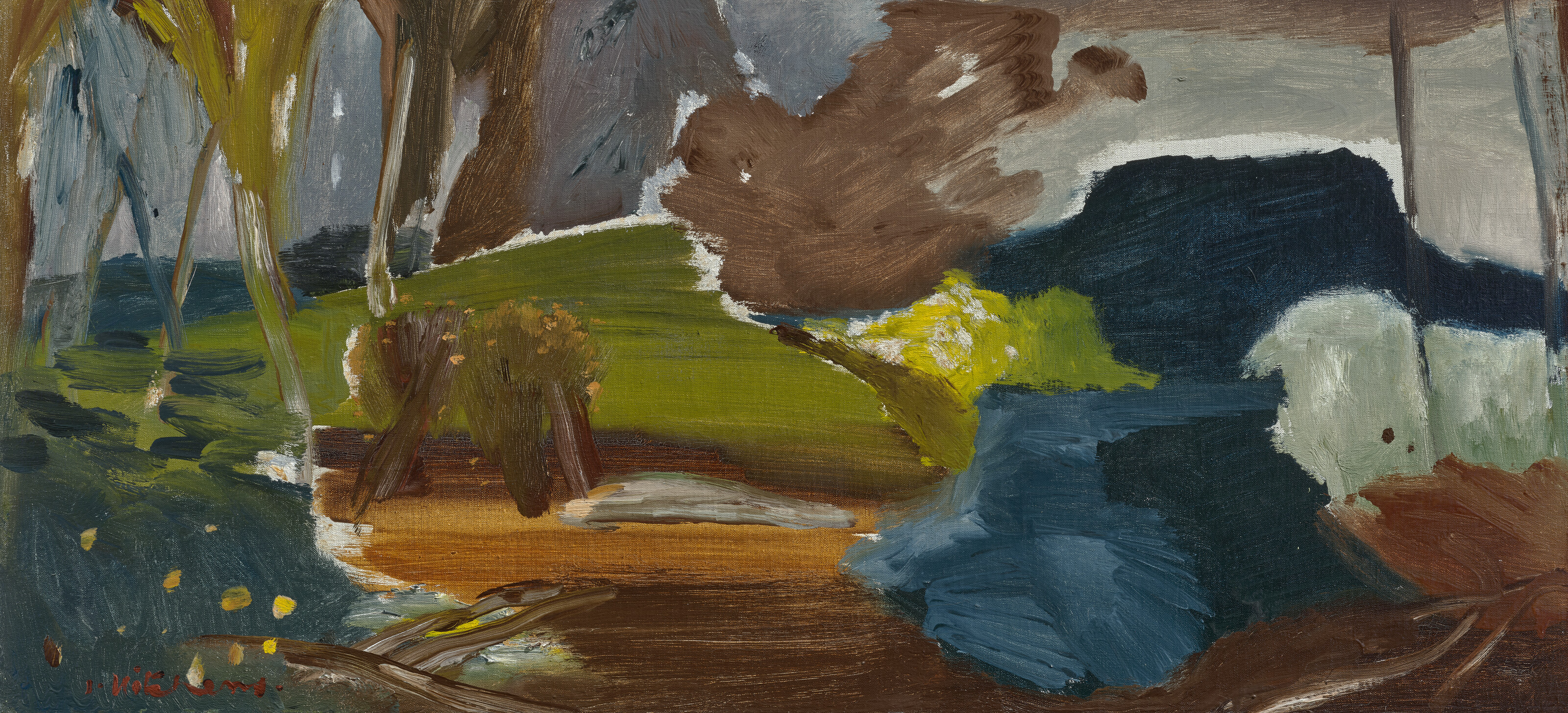 Ivon Hitchens — Темные берега