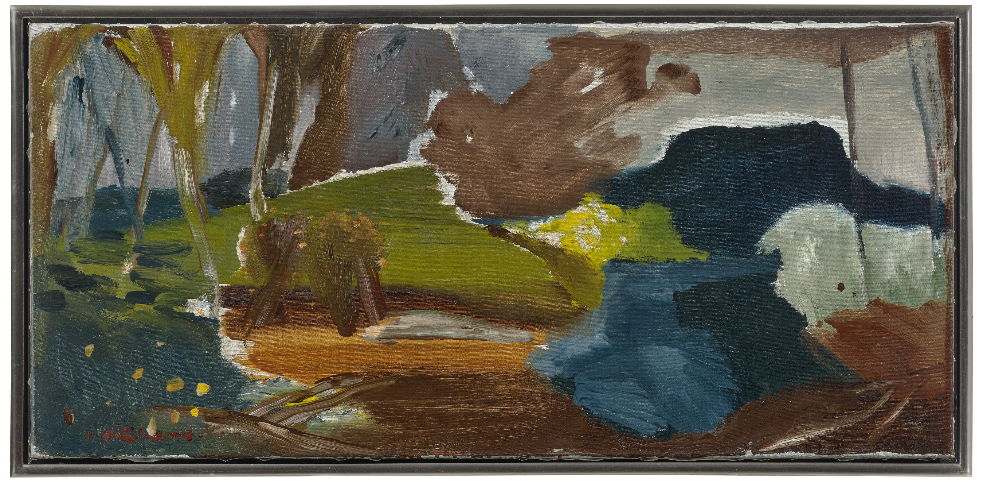 Ivon Hitchens — Темные берега, изображение 2