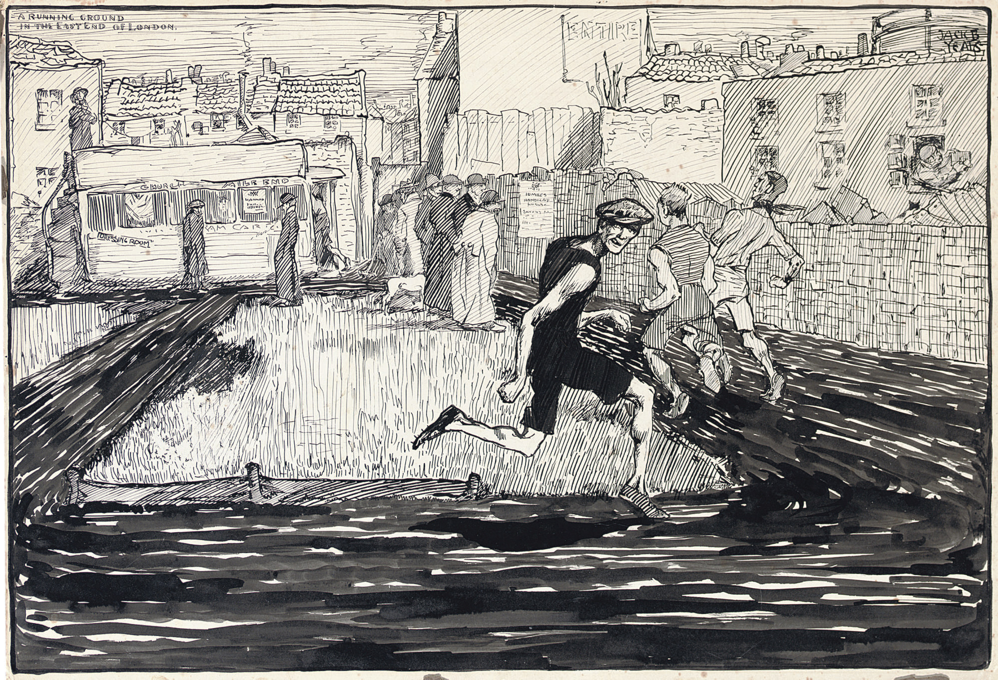 Jack Butler Yeats — Времяпрепровождение лондонцев: Беговая площадка в Ист-Энде Лондона