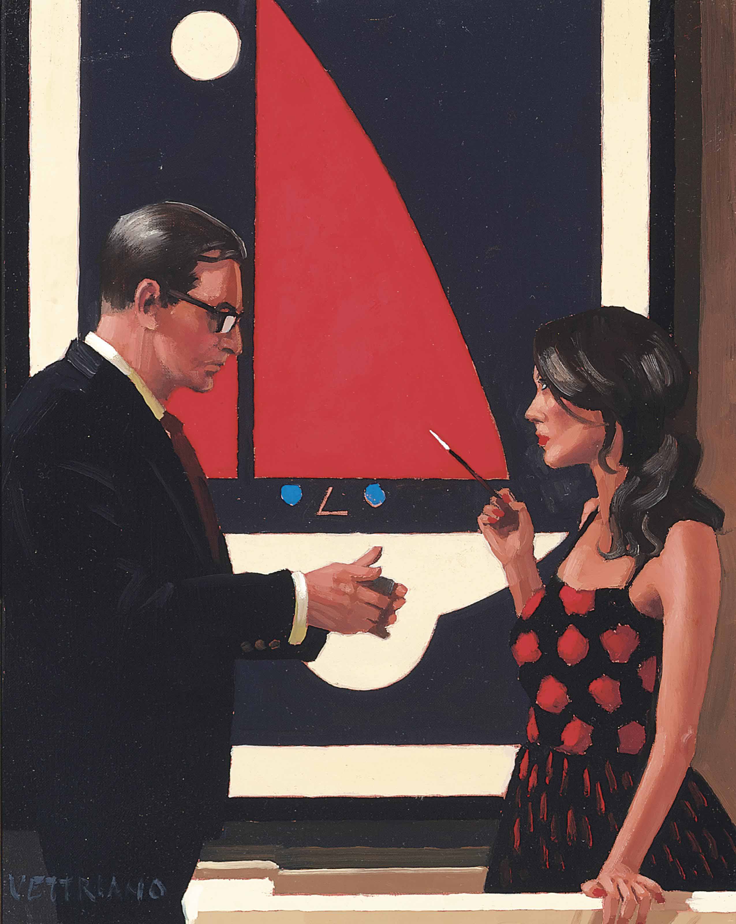Jack Vettriano — Гостиная ящериц II