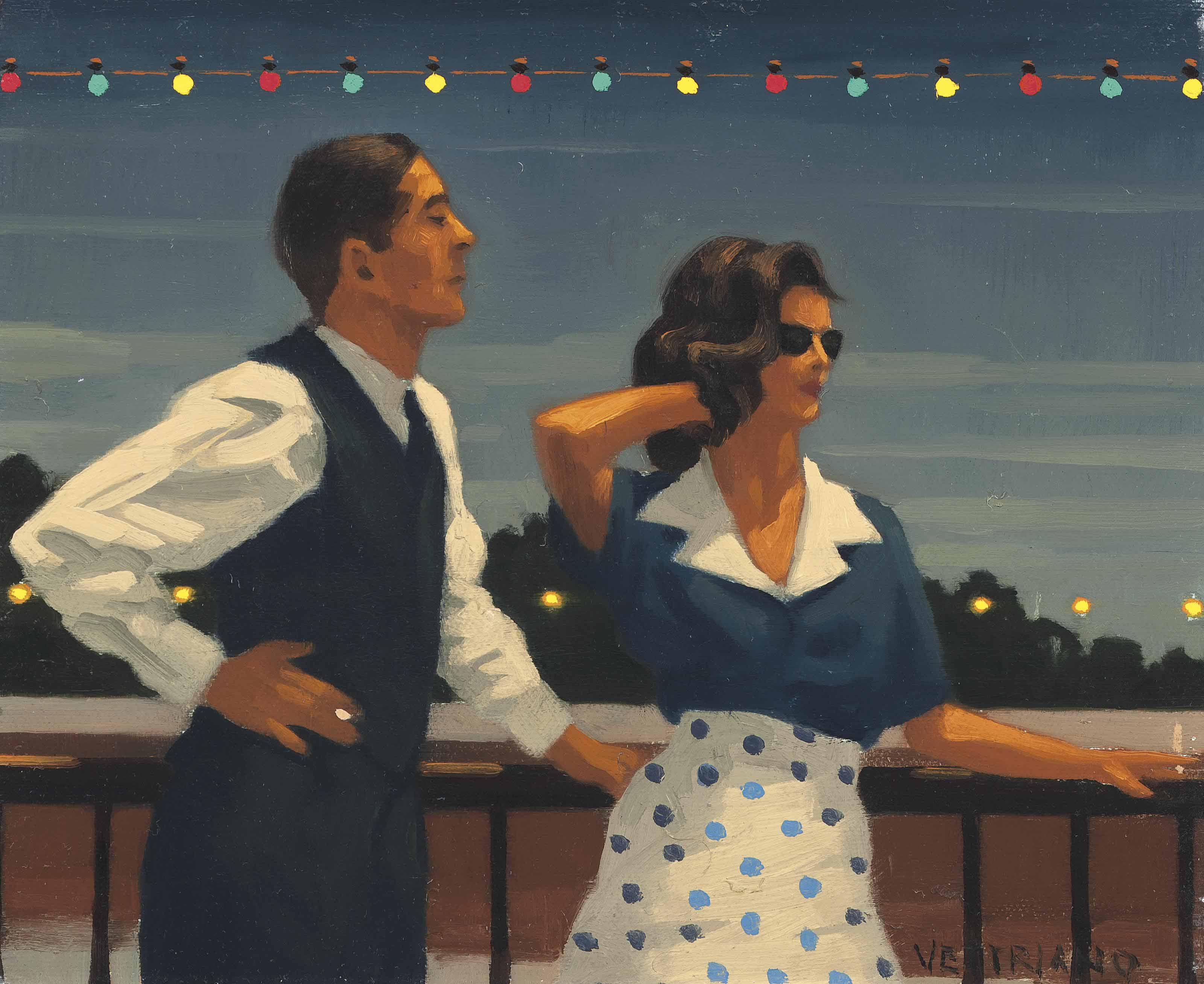Jack Vettriano — Темно-синий - кабинет