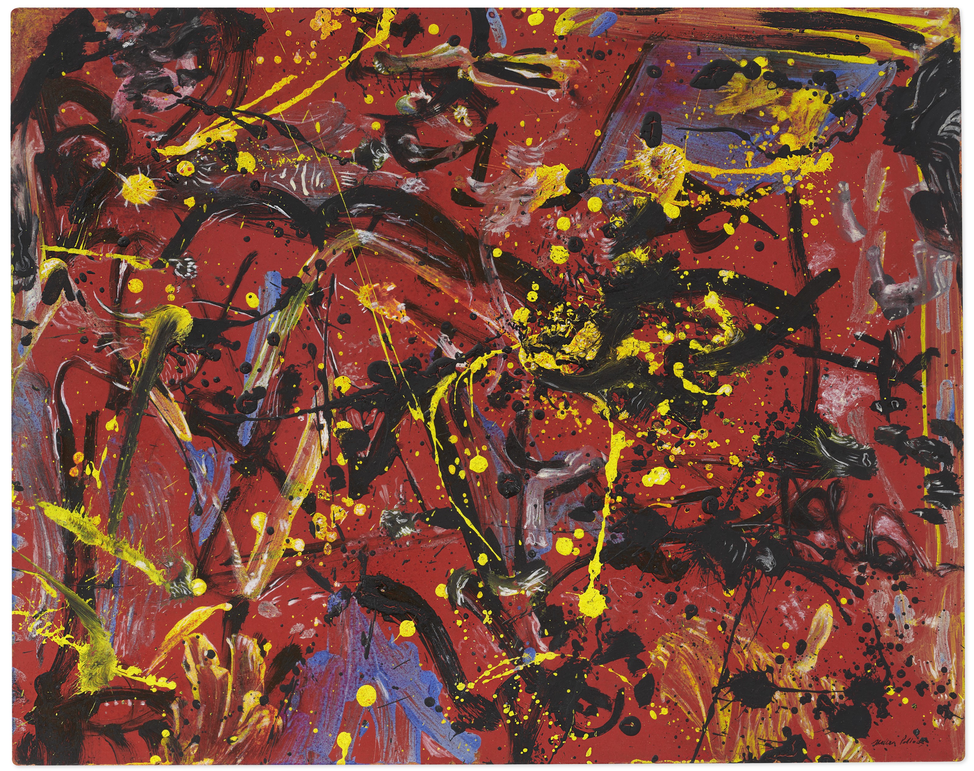 Jackson Pollock — Красная композиция, изображение 1
