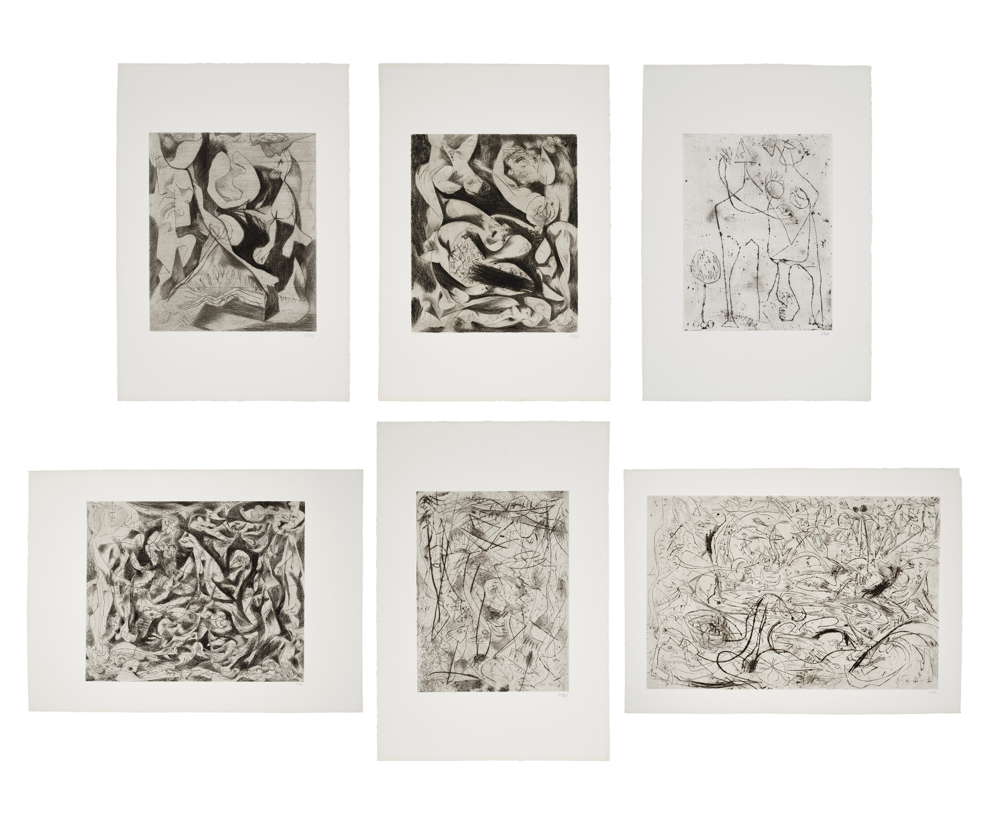 Jackson Pollock — Без названия : шесть пластинок, изображение 1