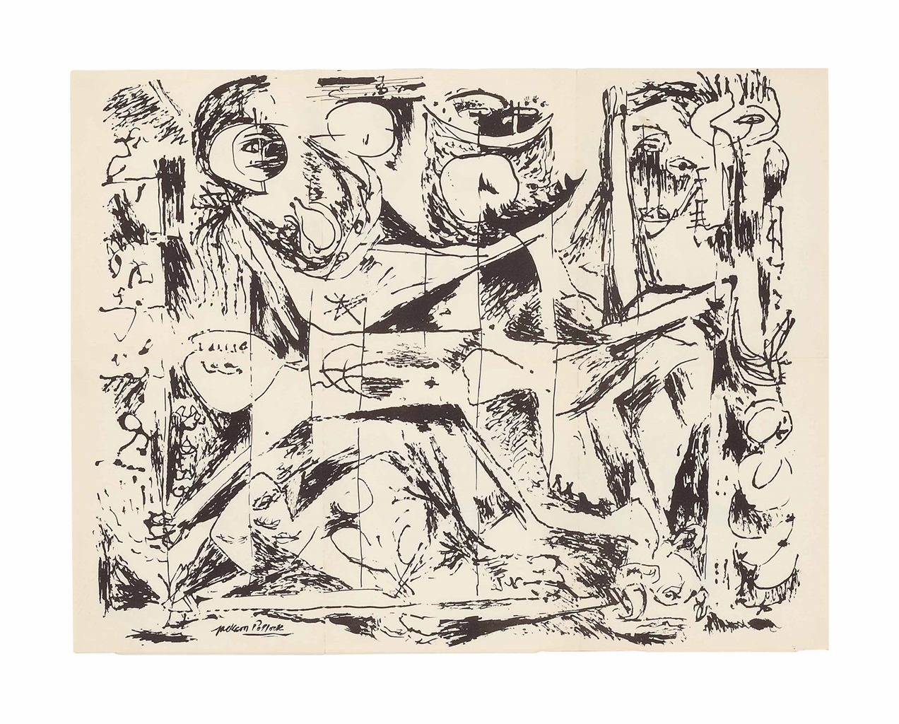 Jackson Pollock — Без названия (анонс галереи Бетти Парсонс)