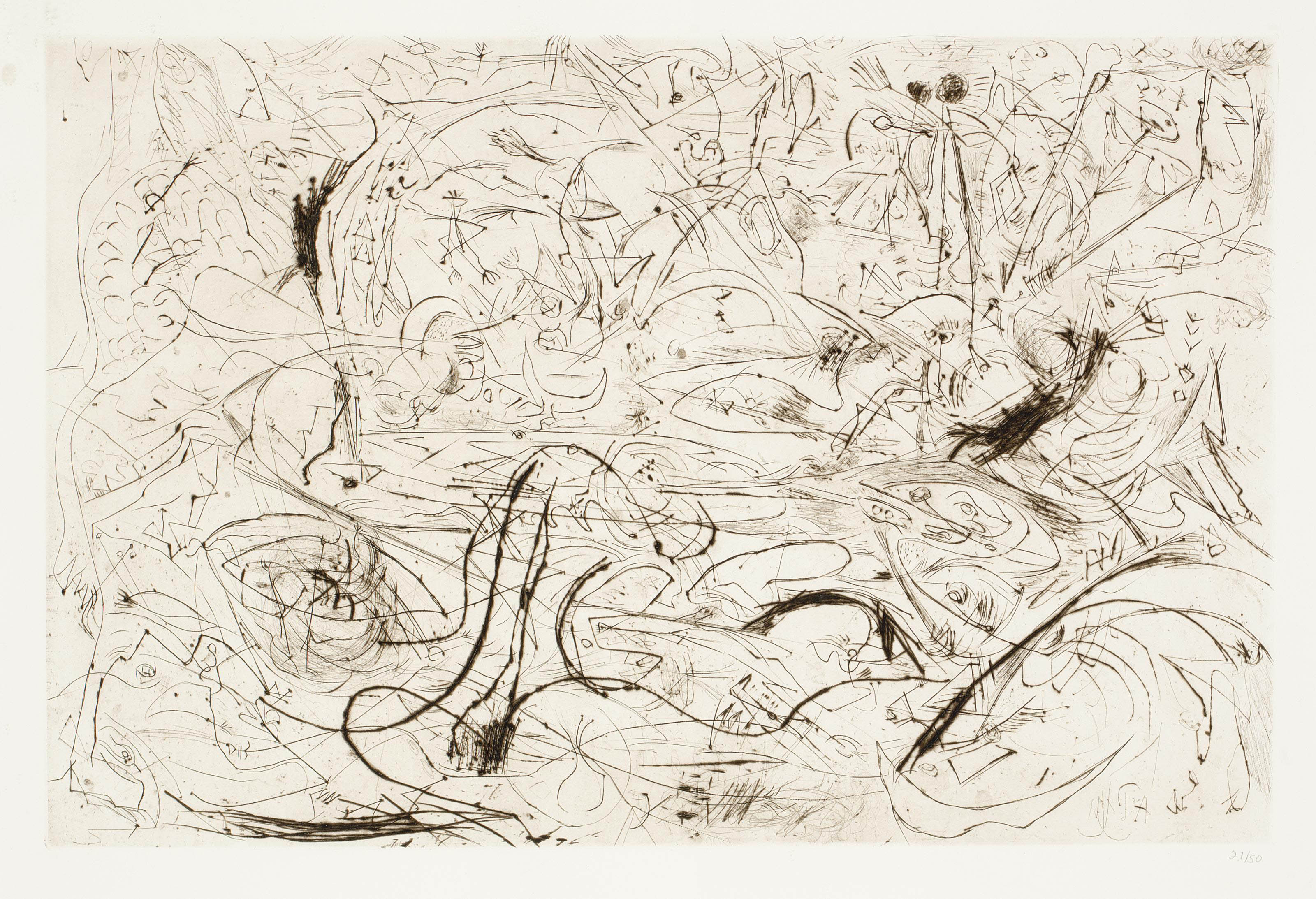 Jackson Pollock — Без названия (стр. 19) (ок. и т. 1082)