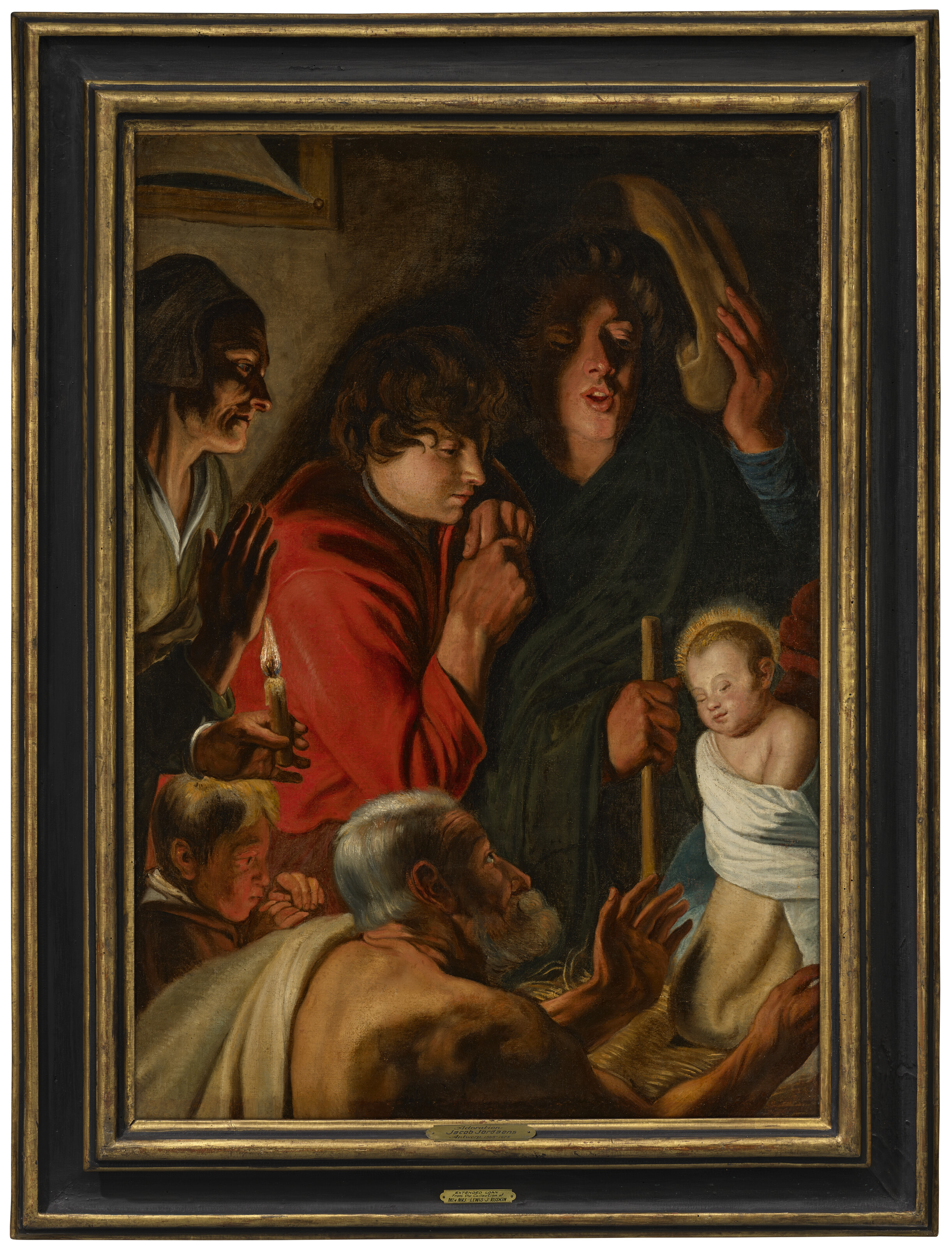 Jacob Jordaens — Поклонение пастухов, фрагмент, изображение 2