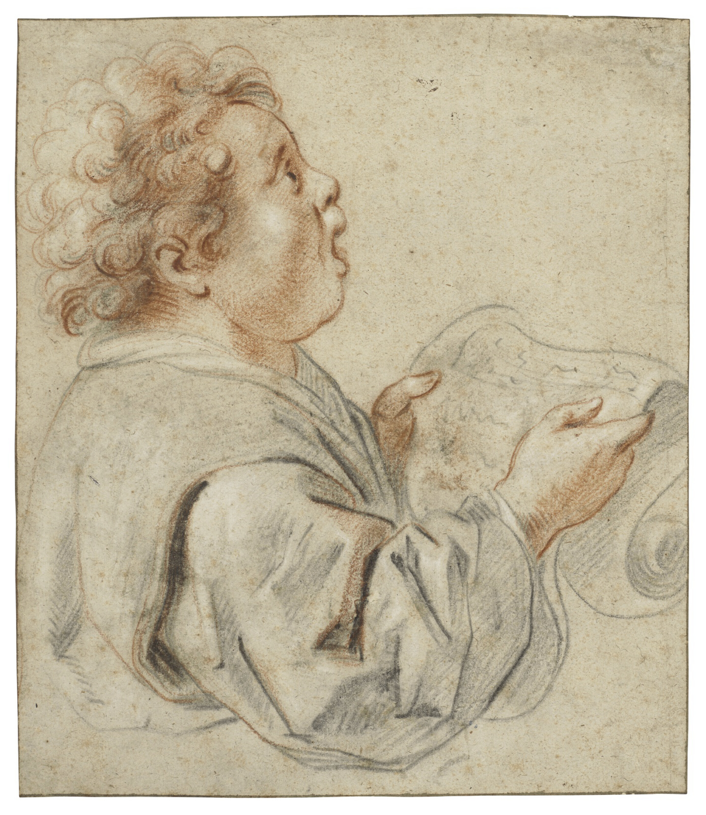 Jacob Jordaens — Поющий мальчик читает ноты на каникулах