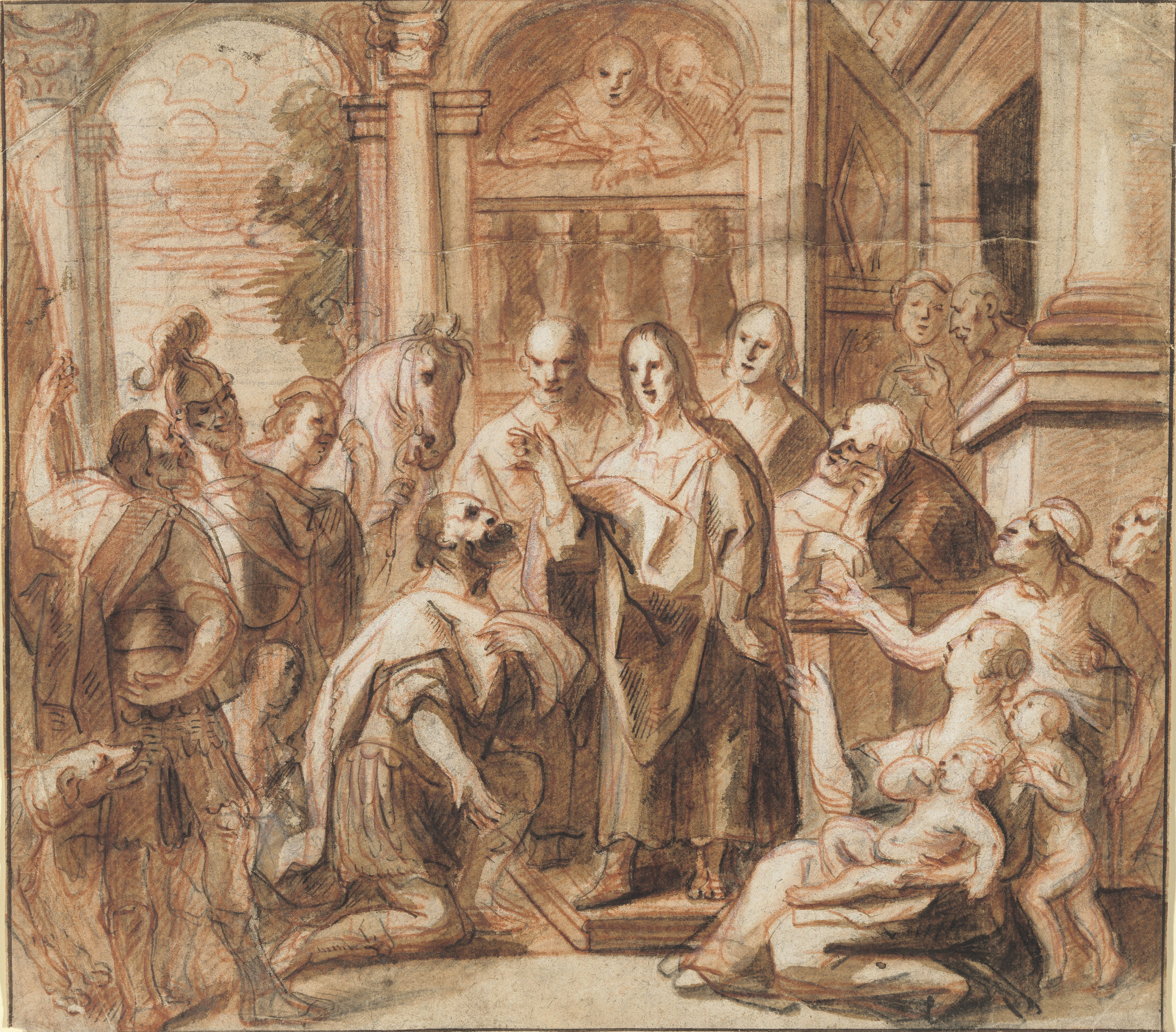 Jacob Jordaens — Христос и сотник в Капернауме