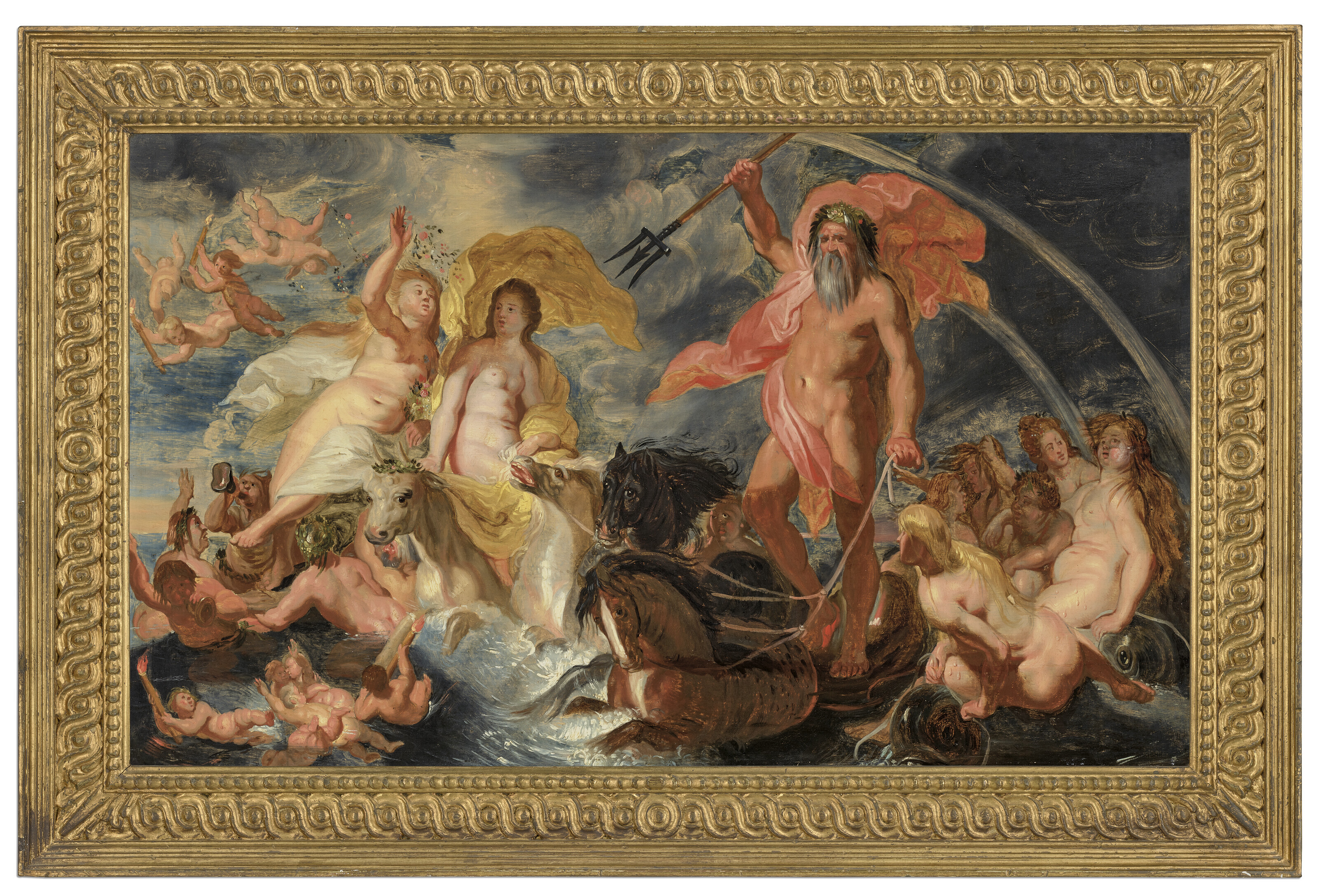 Jacob Jordaens — Похищение Европы - набросок, изображение 2