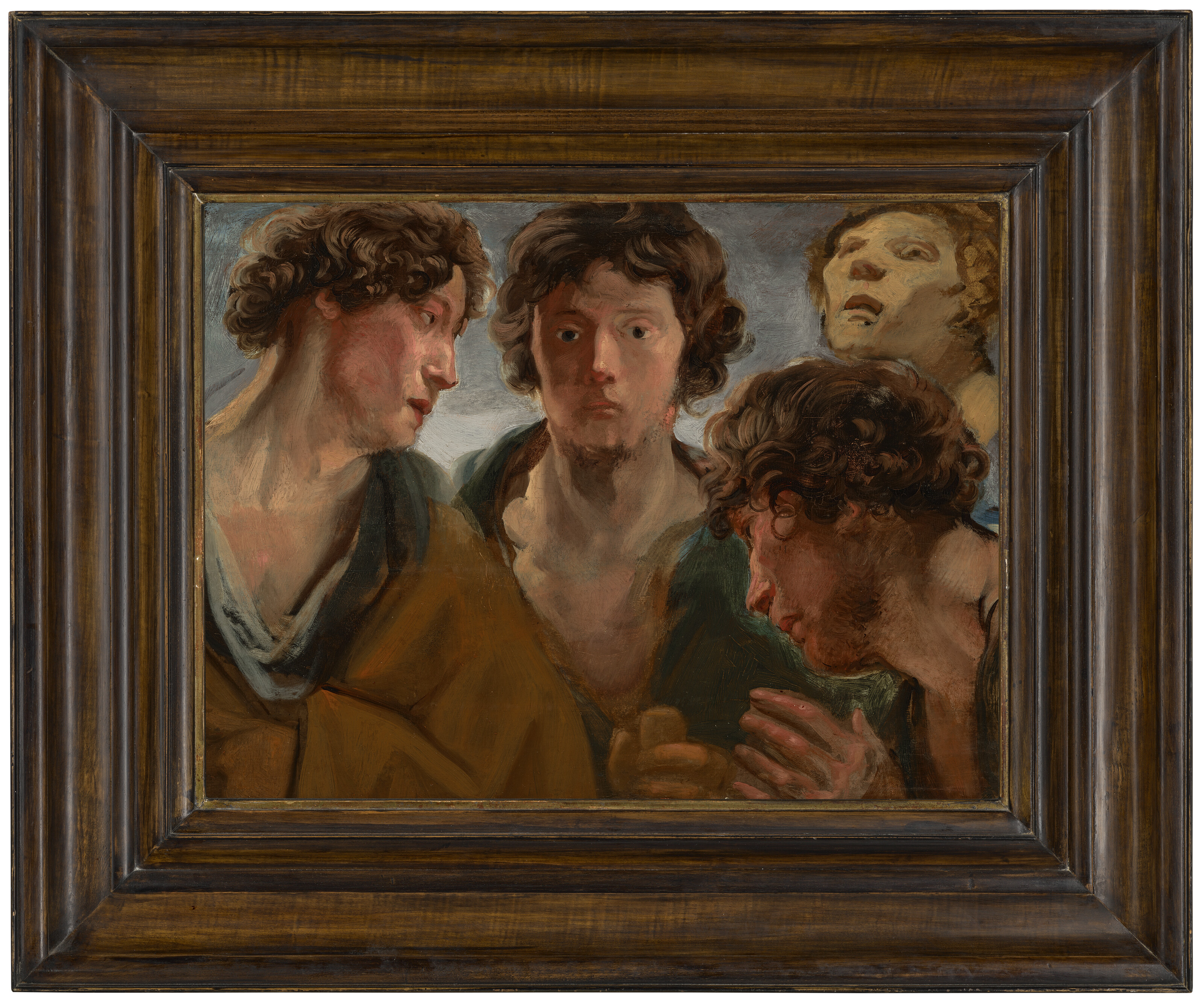 Jacob Jordaens — Четыре наброска мужской головы, изображение 2