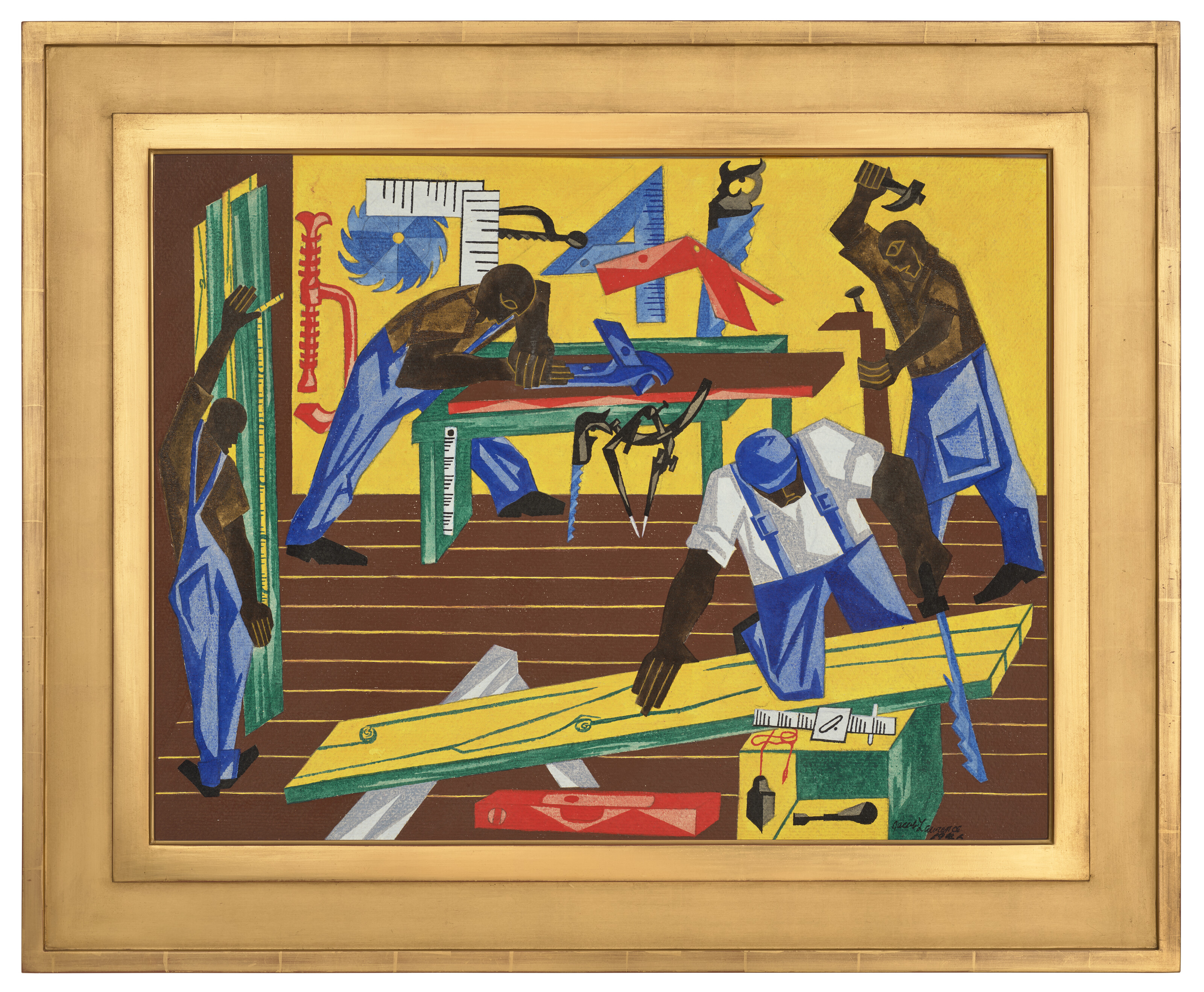 Jacob Lawrence — Плотники, изображение 2