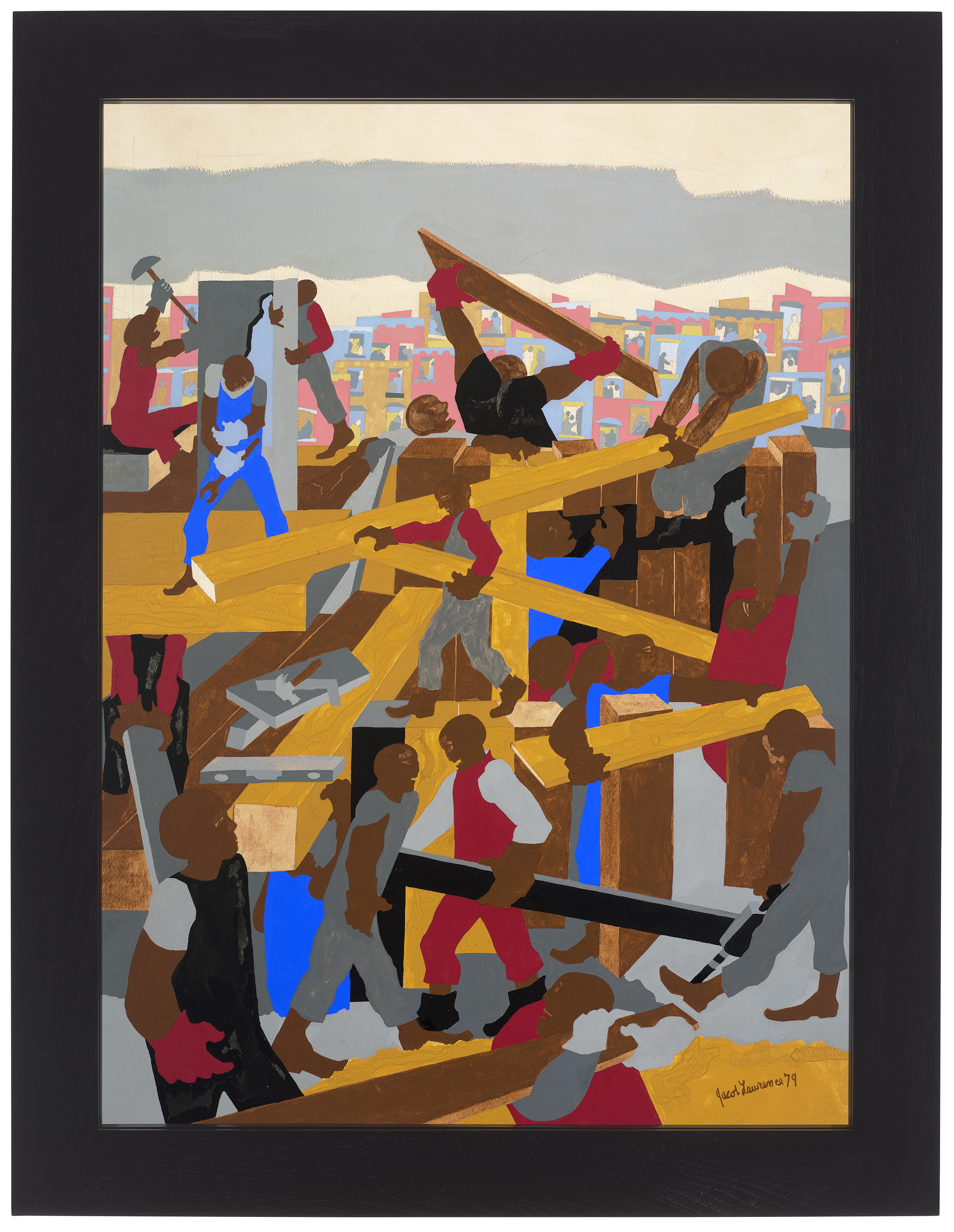 Jacob Lawrence — Строители—19 человек, изображение 3