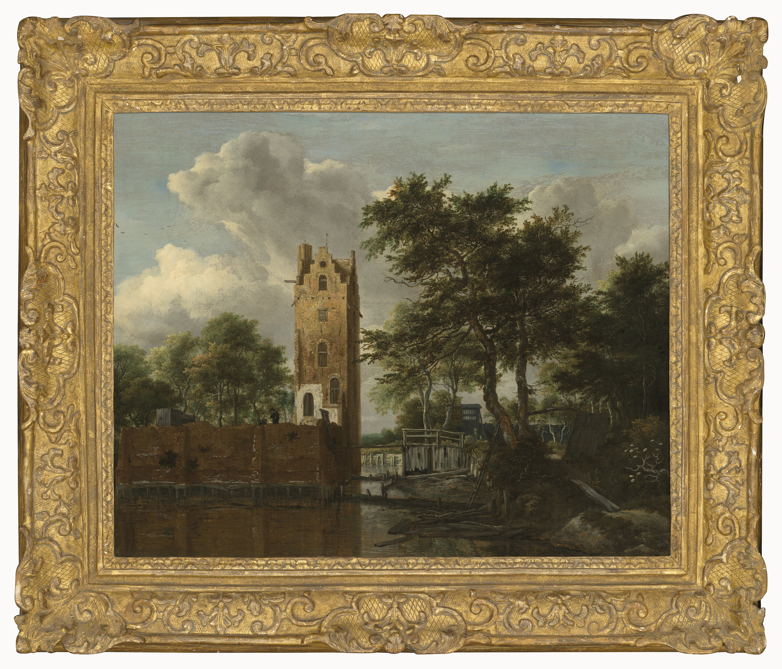 Jacob Van Ruisdael — Башня Костверлорен на реке Амстел, изображение 2