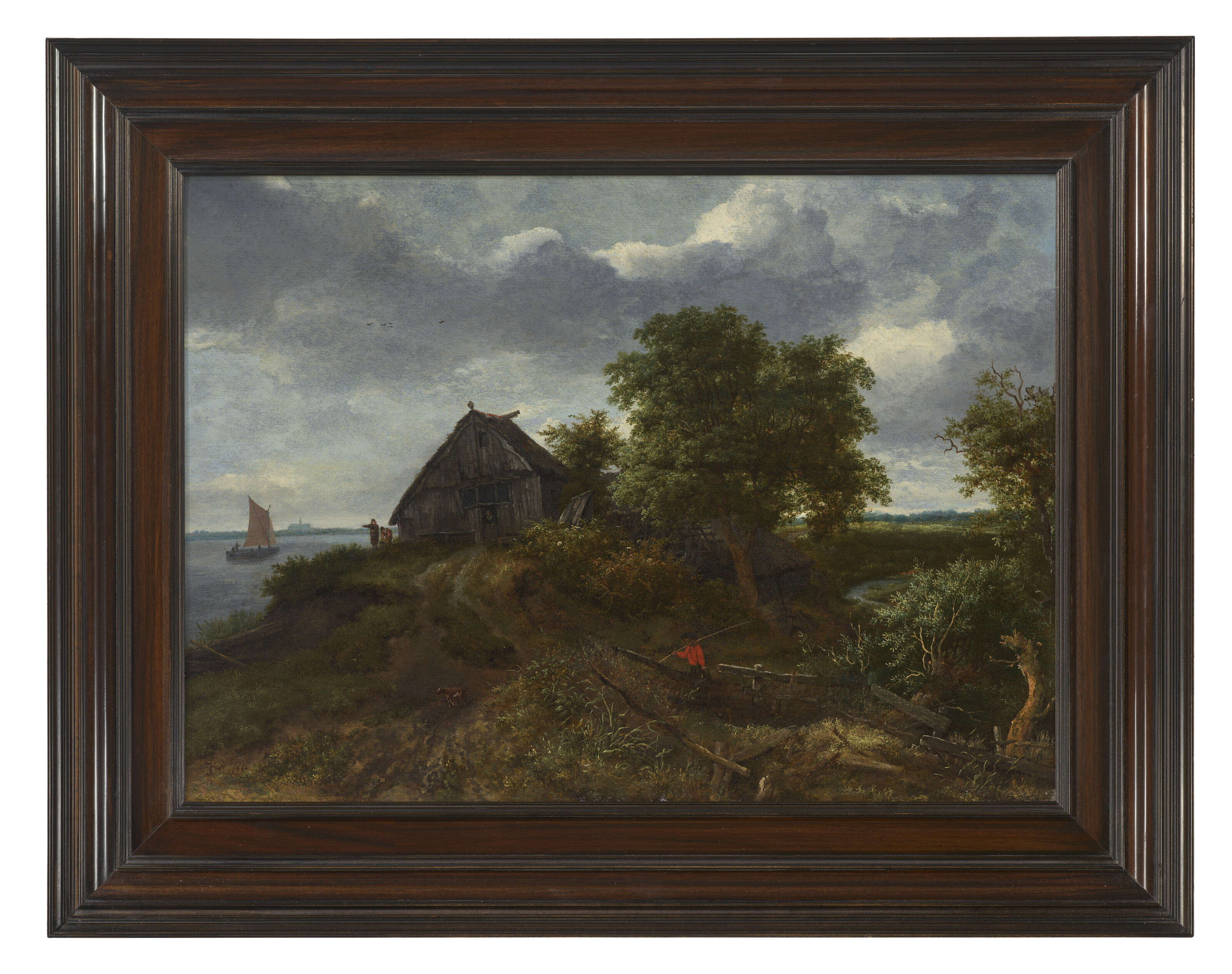 Jacob Van Ruisdael — Дюнный пейзаж с далеким видом на Харлем, изображение 2