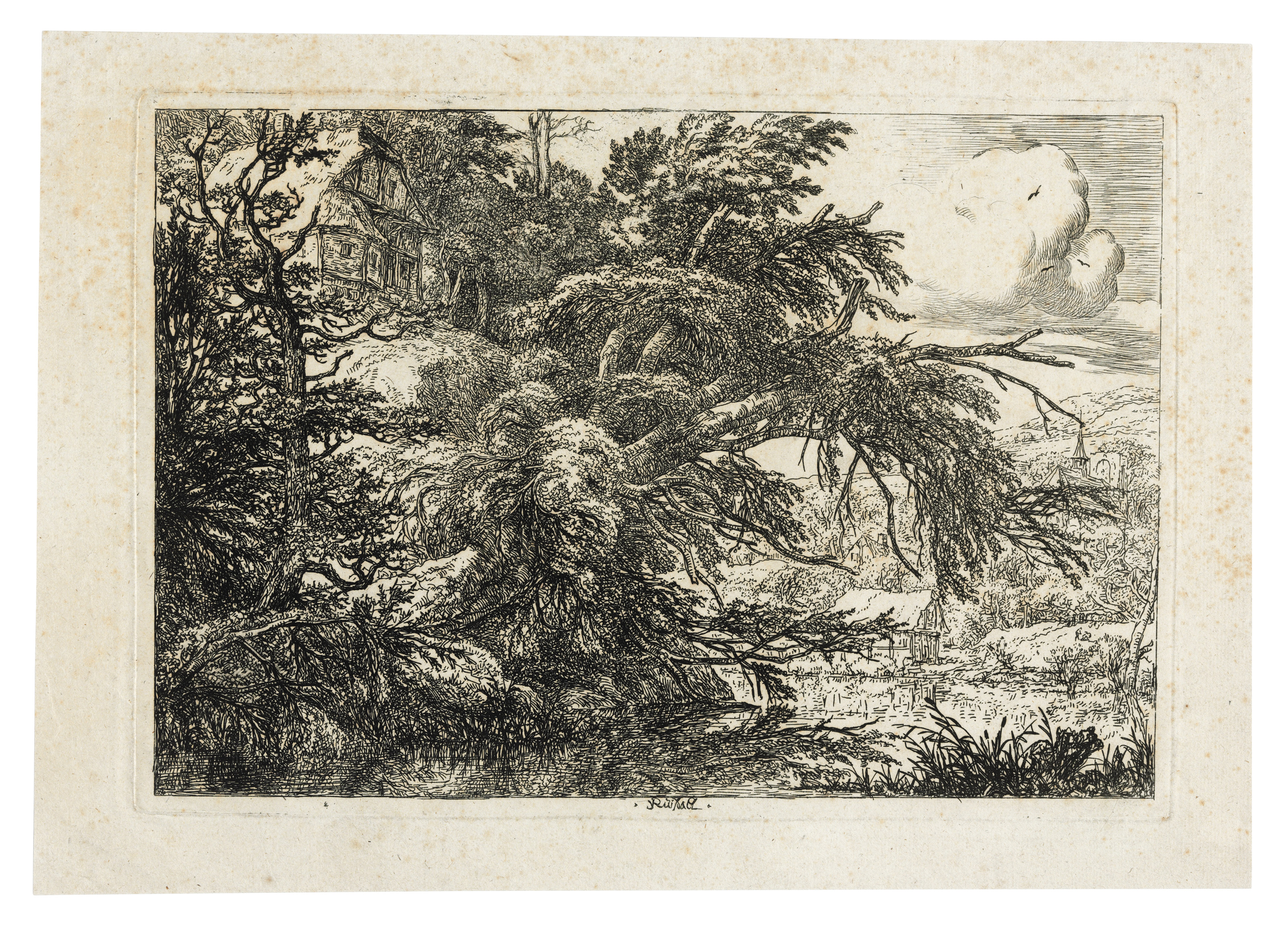 Jacob Van Ruisdael — Группа из трех гравюр, изображение 2
