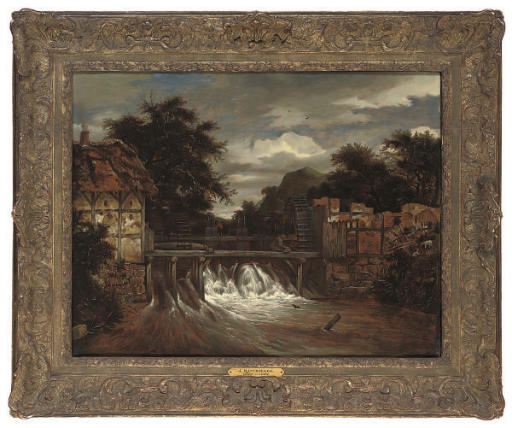 Jacob Van Ruisdael — Крестьянин открывает две водяные мельницы и шлюз