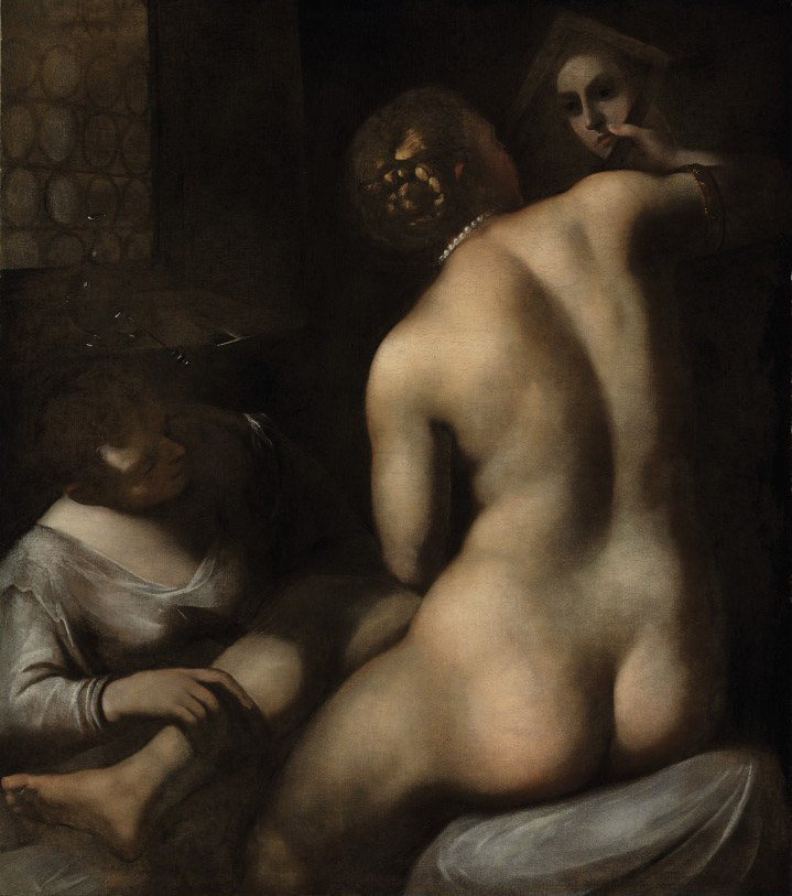 Jacopo Tintoretto — Венера за своим туалетом