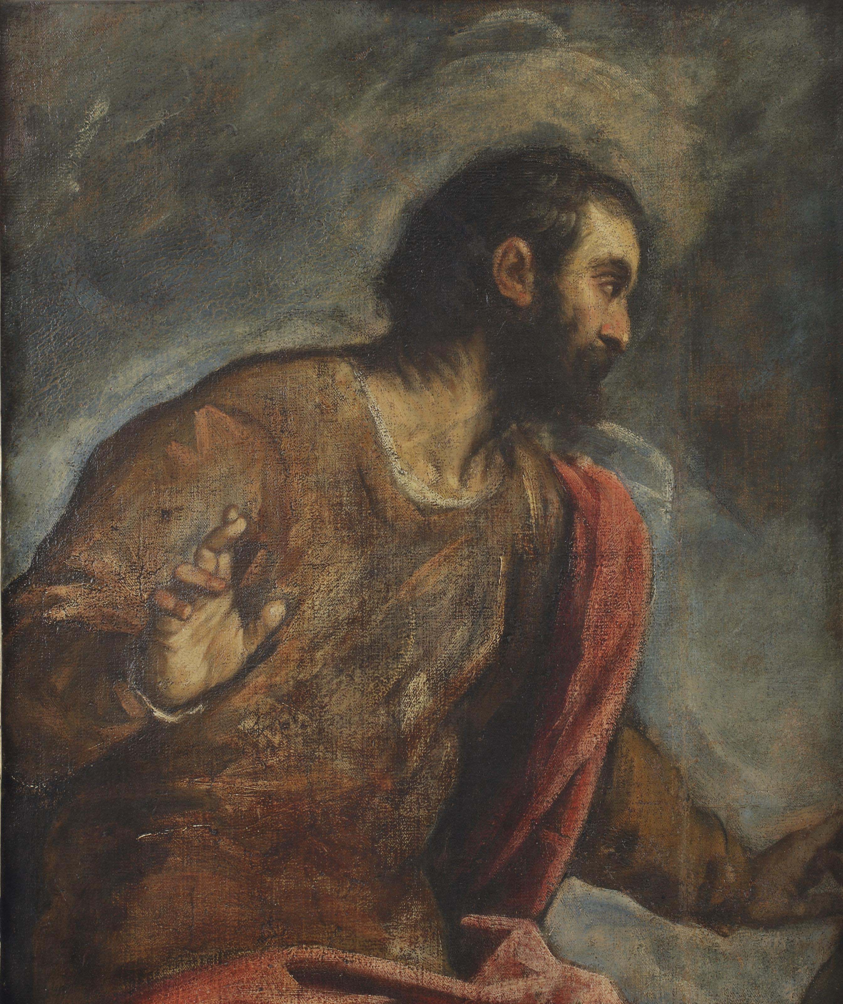 Jacopo Tintoretto — Святой мужчина; фрагмент